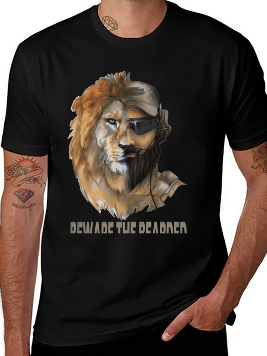 Lion Soldier Graphic Tee - Beware the Deadder T-Shirt