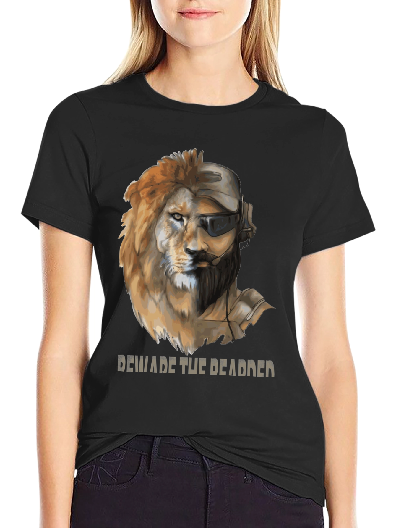 Lion Soldier Graphic Tee - Beware the Deadder T-Shirt