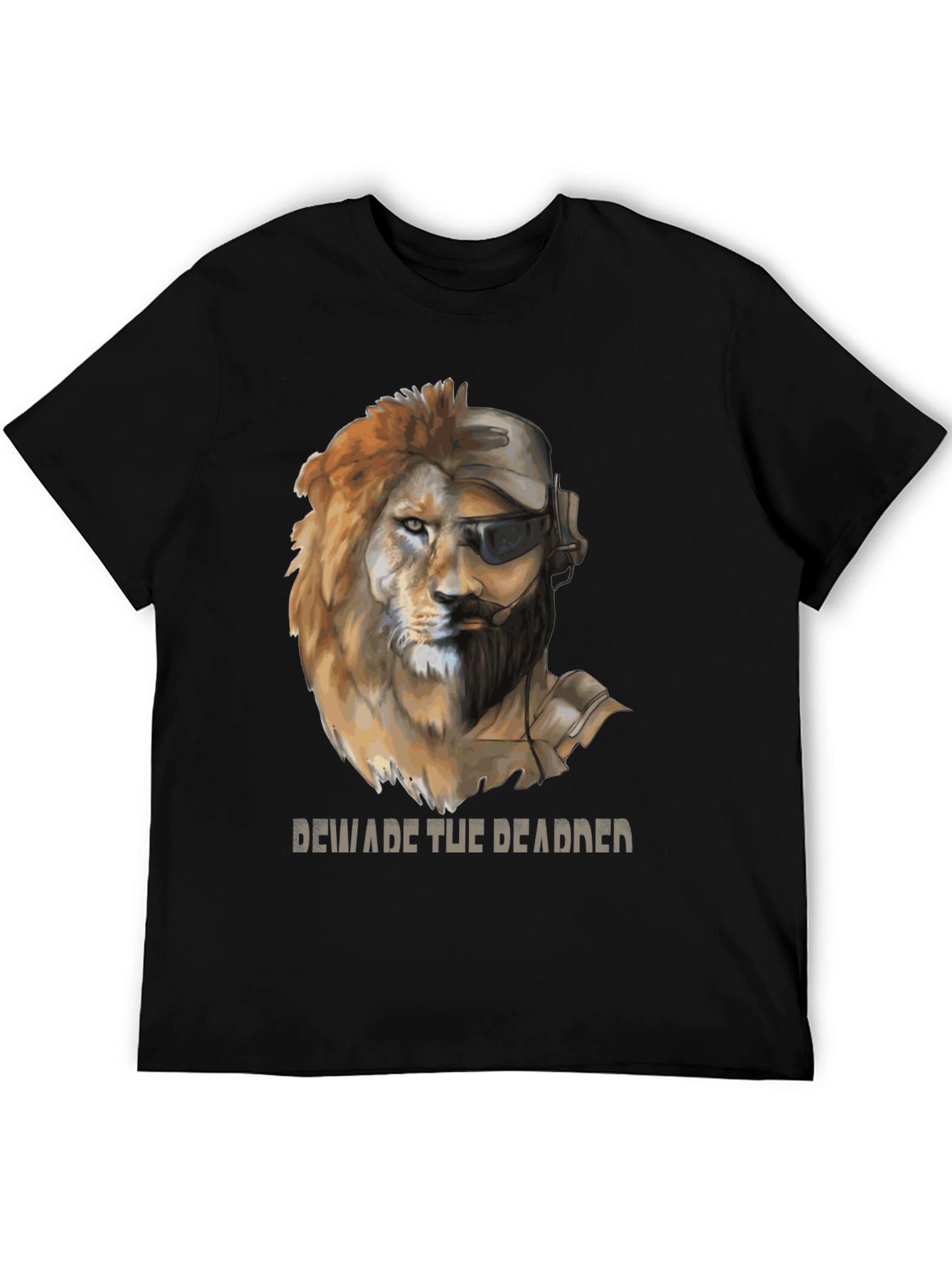 Lion Soldier Graphic Tee - Beware the Deadder T-Shirt