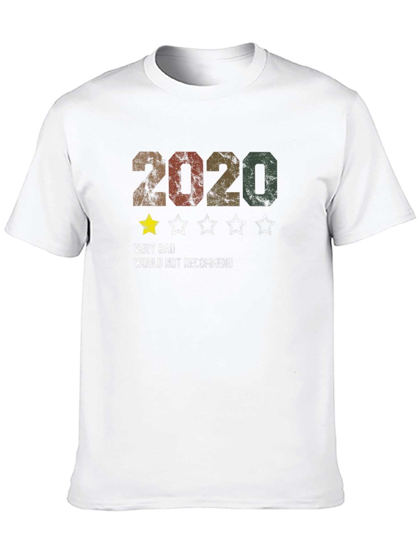 2020 One-Star Review Graphic Tee - Funny Retro Design