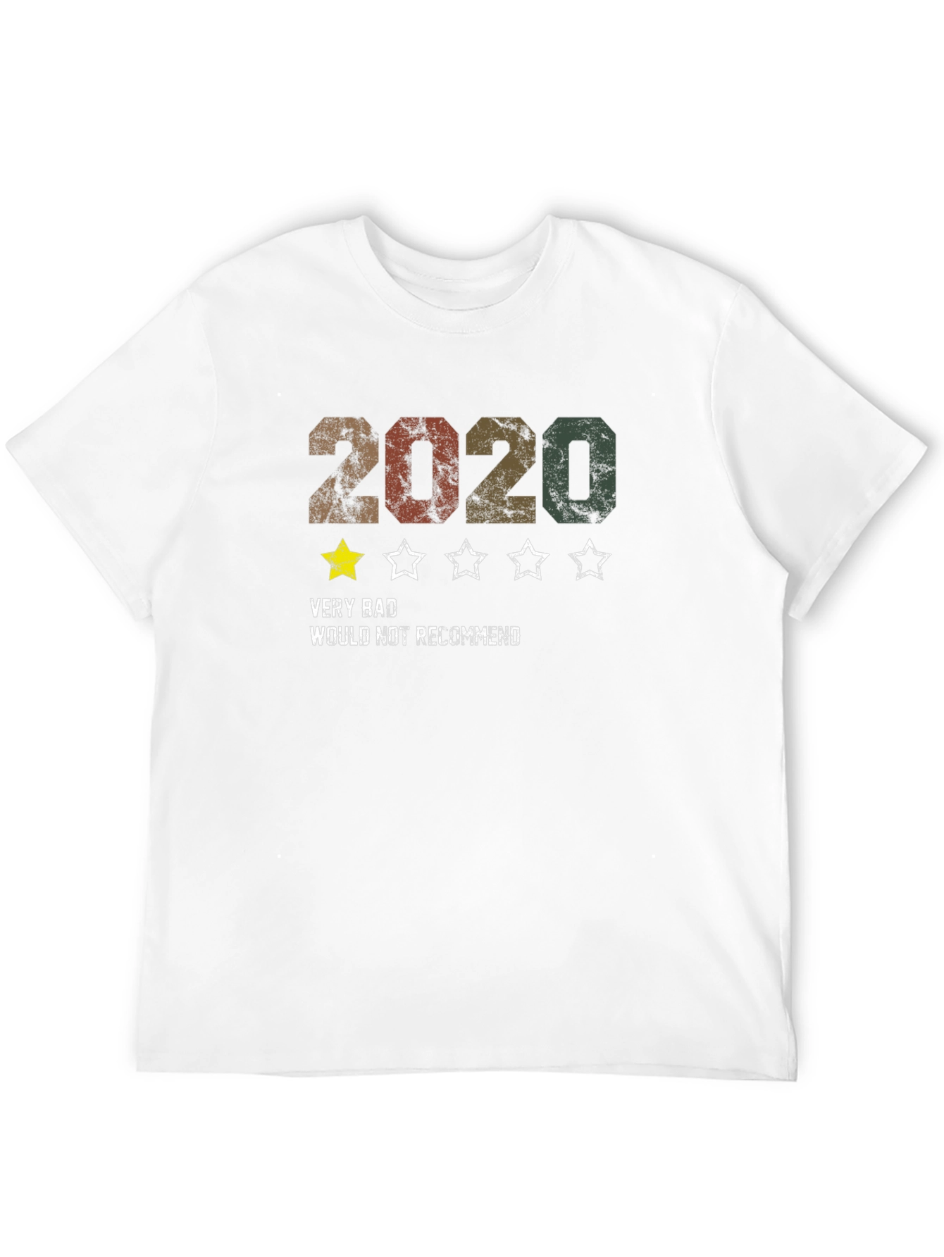 2020 One-Star Review Graphic Tee - Funny Retro Design