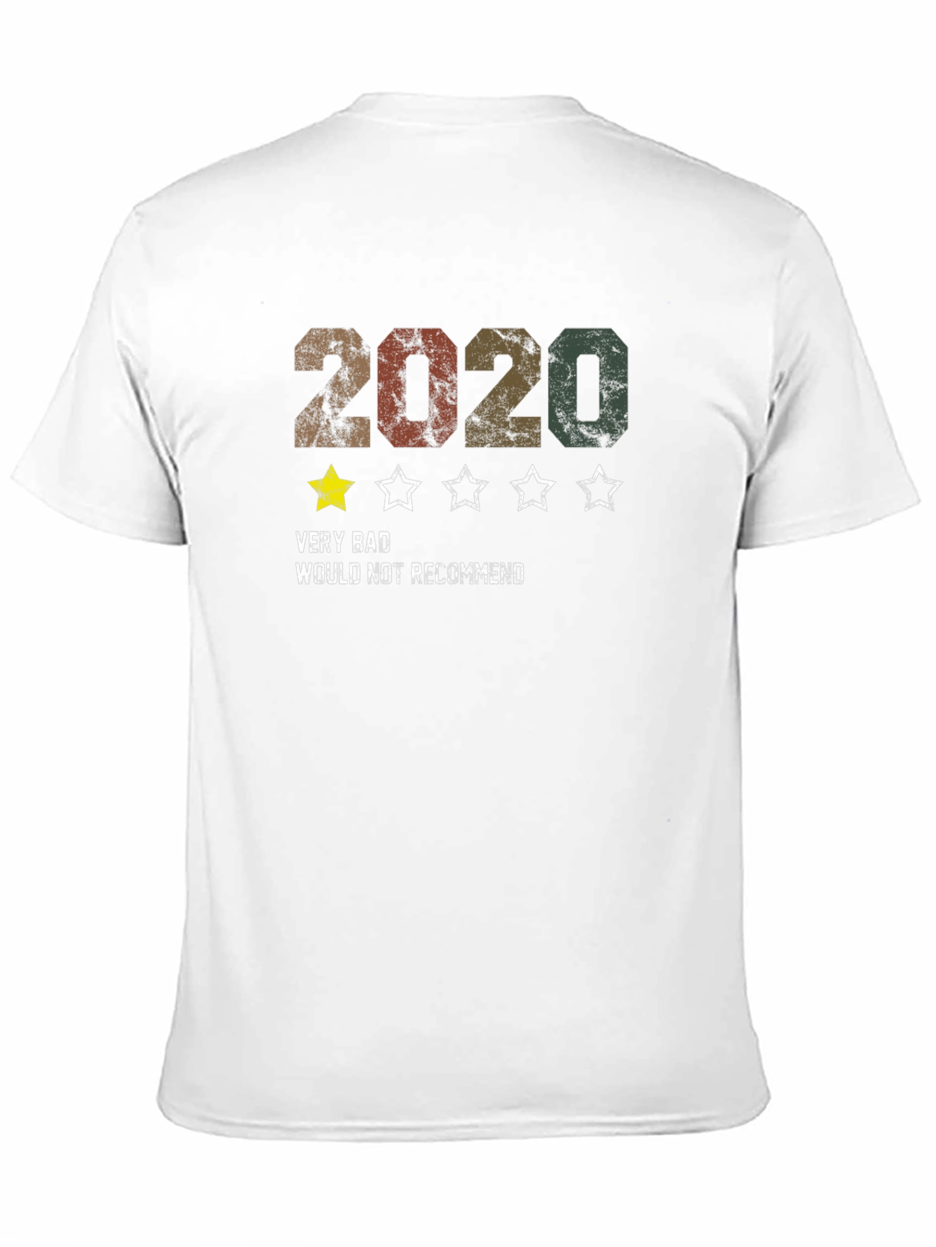 2020 One-Star Review Graphic Tee - Funny Retro Design