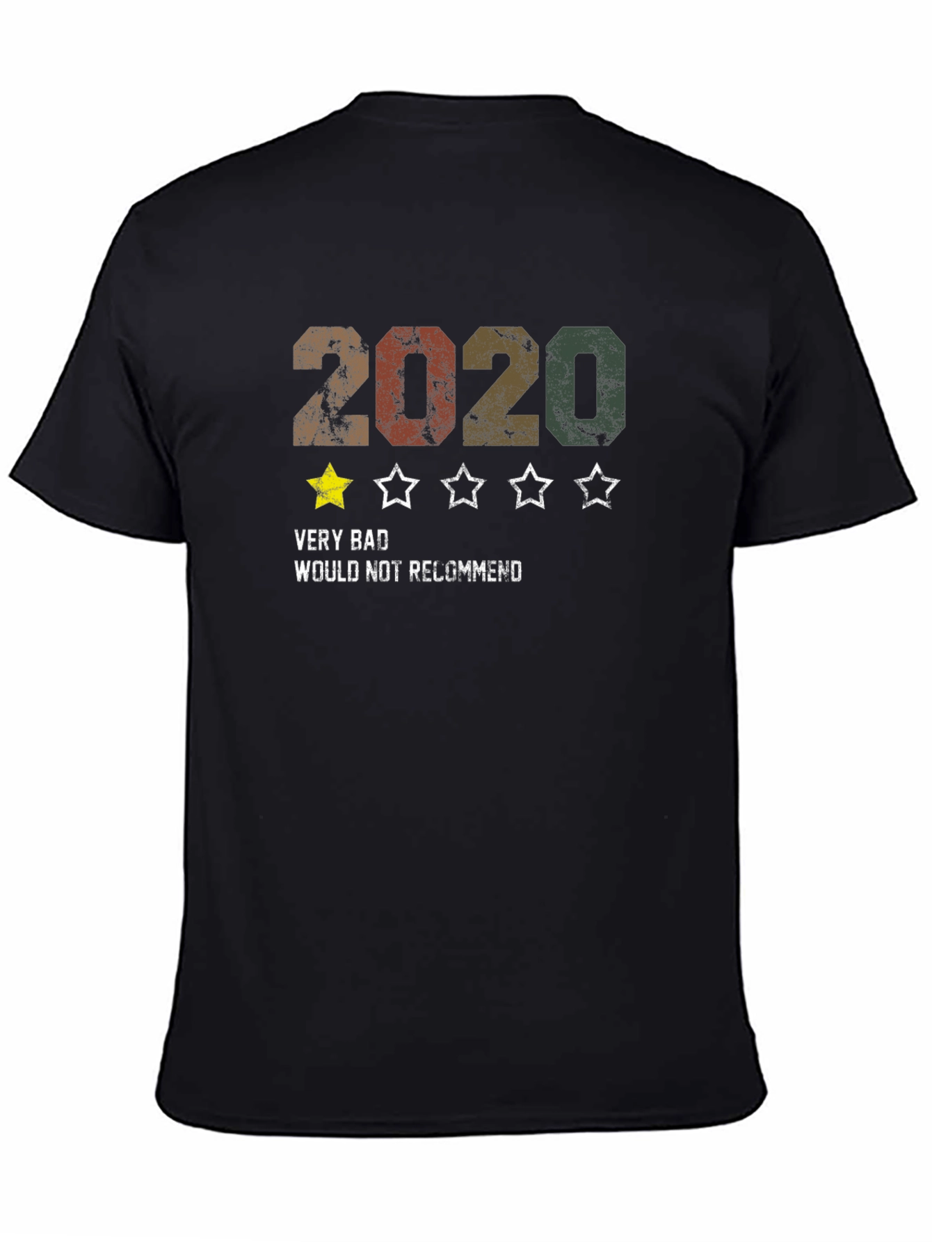 2020 One-Star Review Graphic Tee - Funny Retro Design