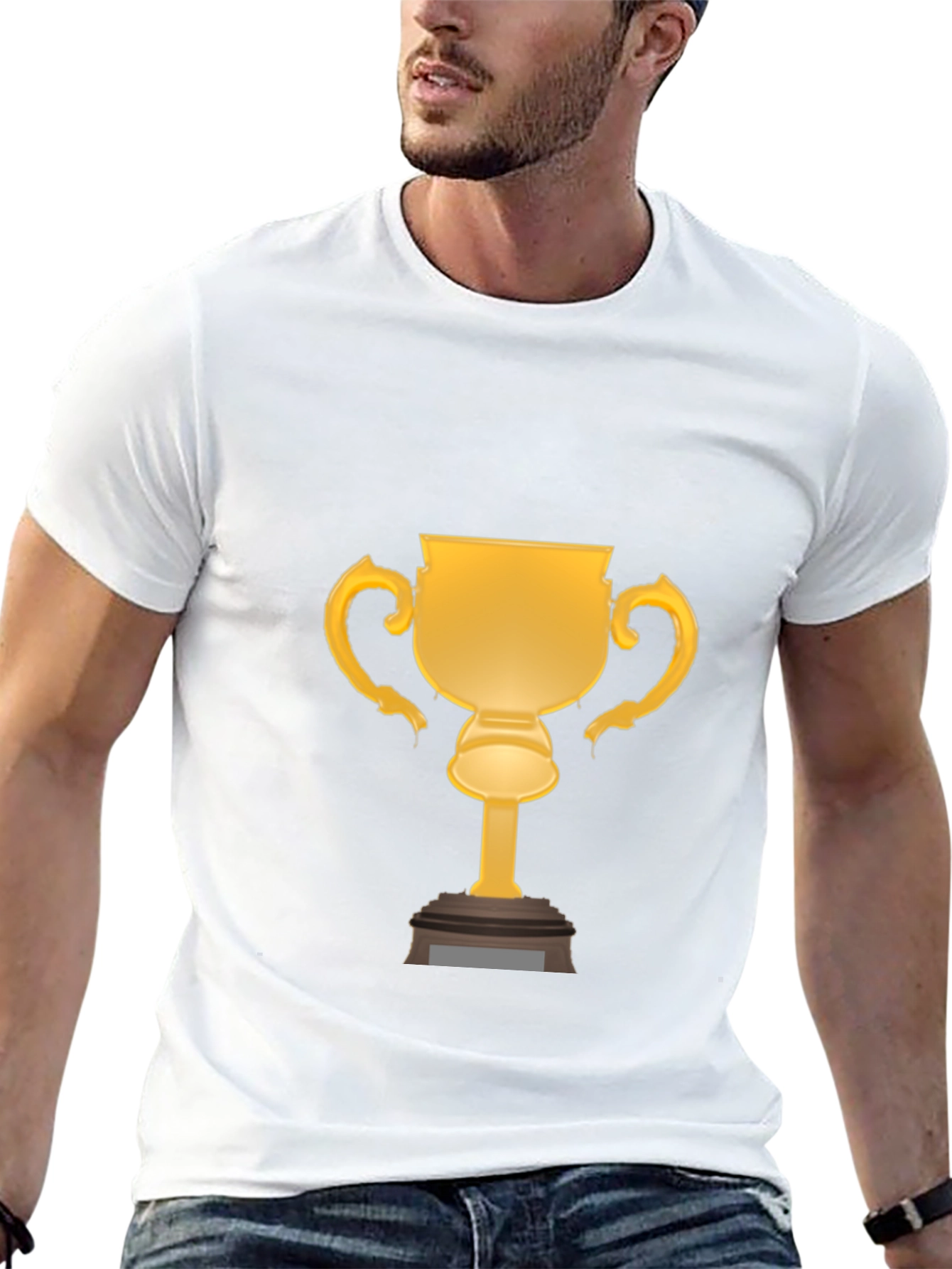 Trophy Graphic Mens Black T-Shirt