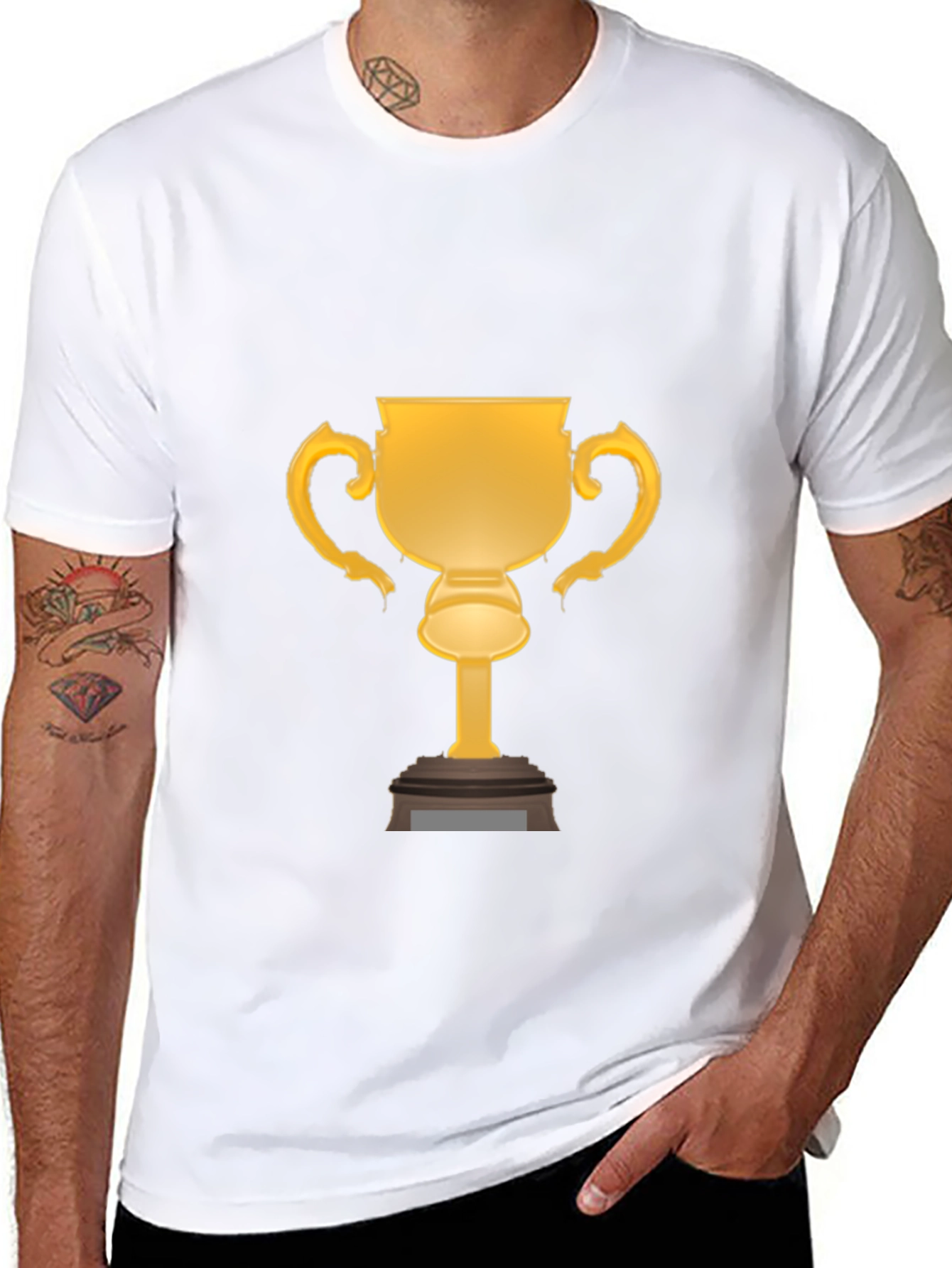 Trophy Graphic Mens Black T-Shirt
