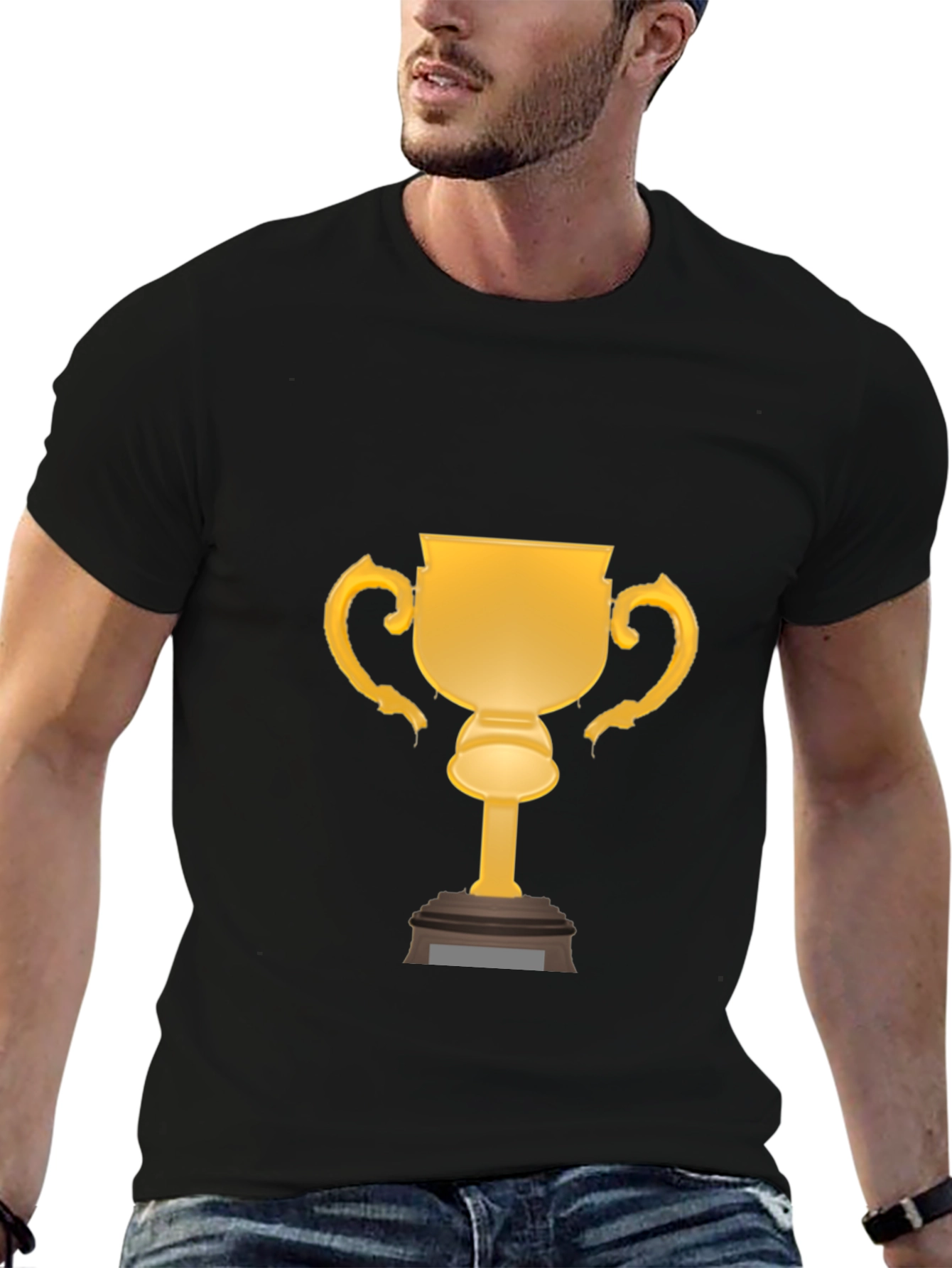 Trophy Graphic Mens Black T-Shirt