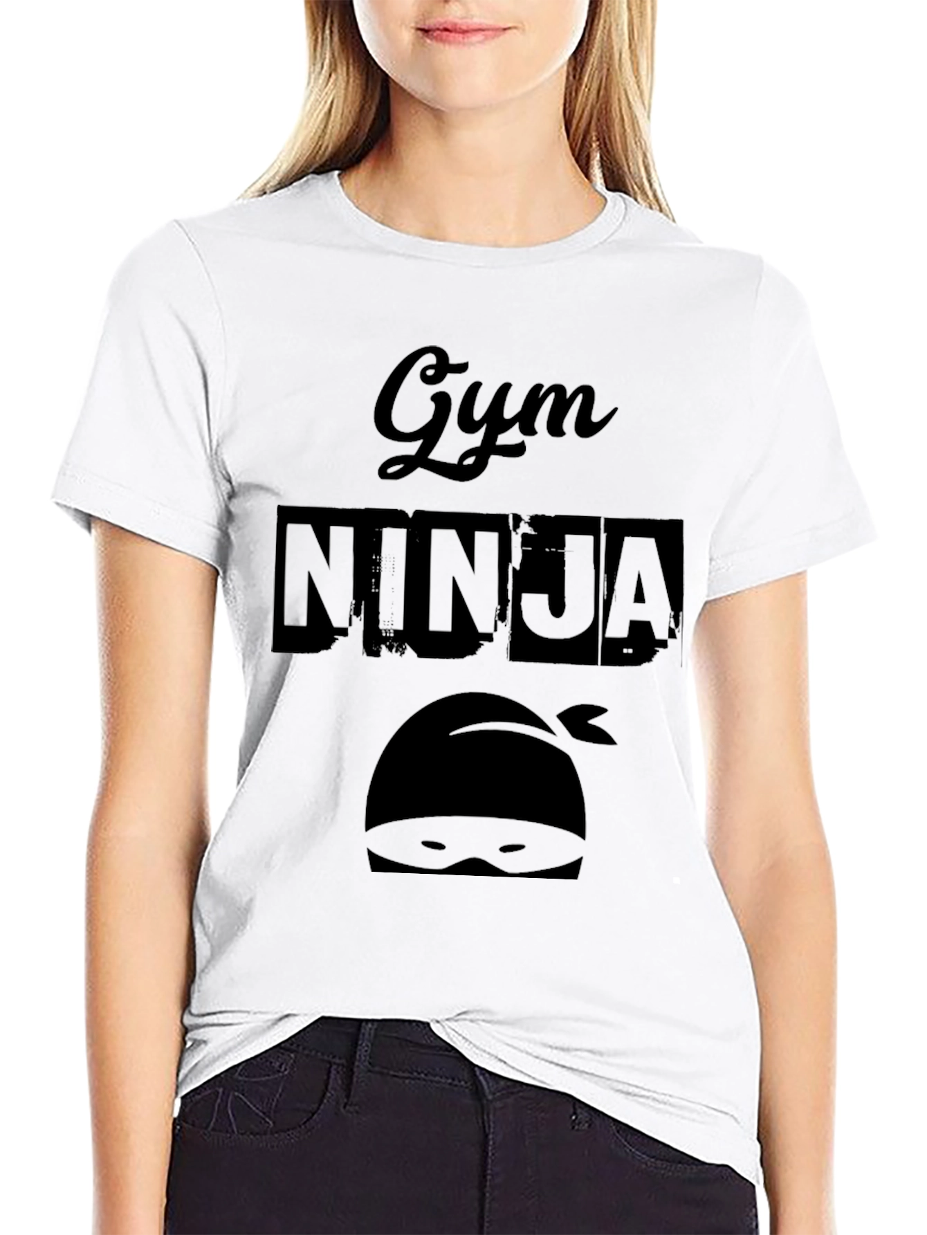 Gym Ninja Black Graphic T-Shirt - Workout Apparel