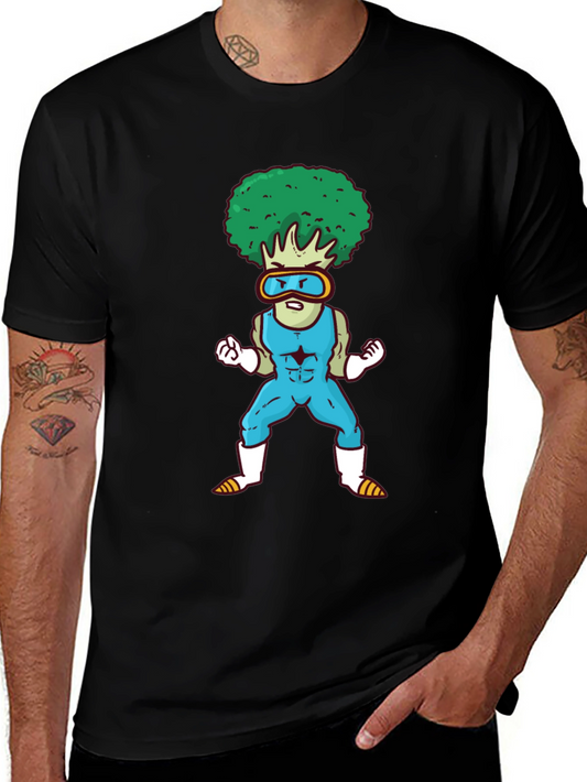 Broccoli Man Graphic Tee - Funny Fitness T-Shirt