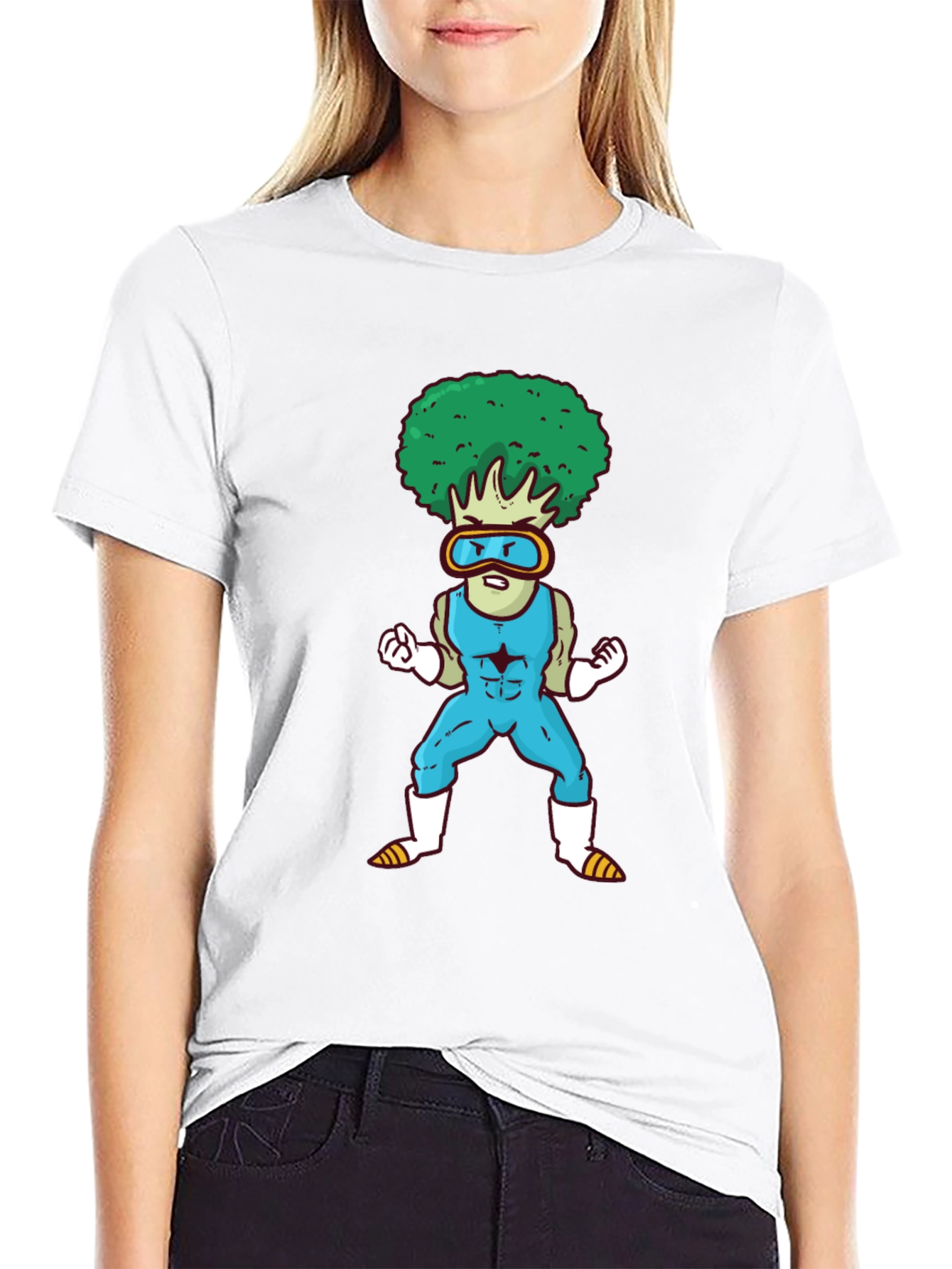 Broccoli Man Graphic Tee - Funny Fitness T-Shirt