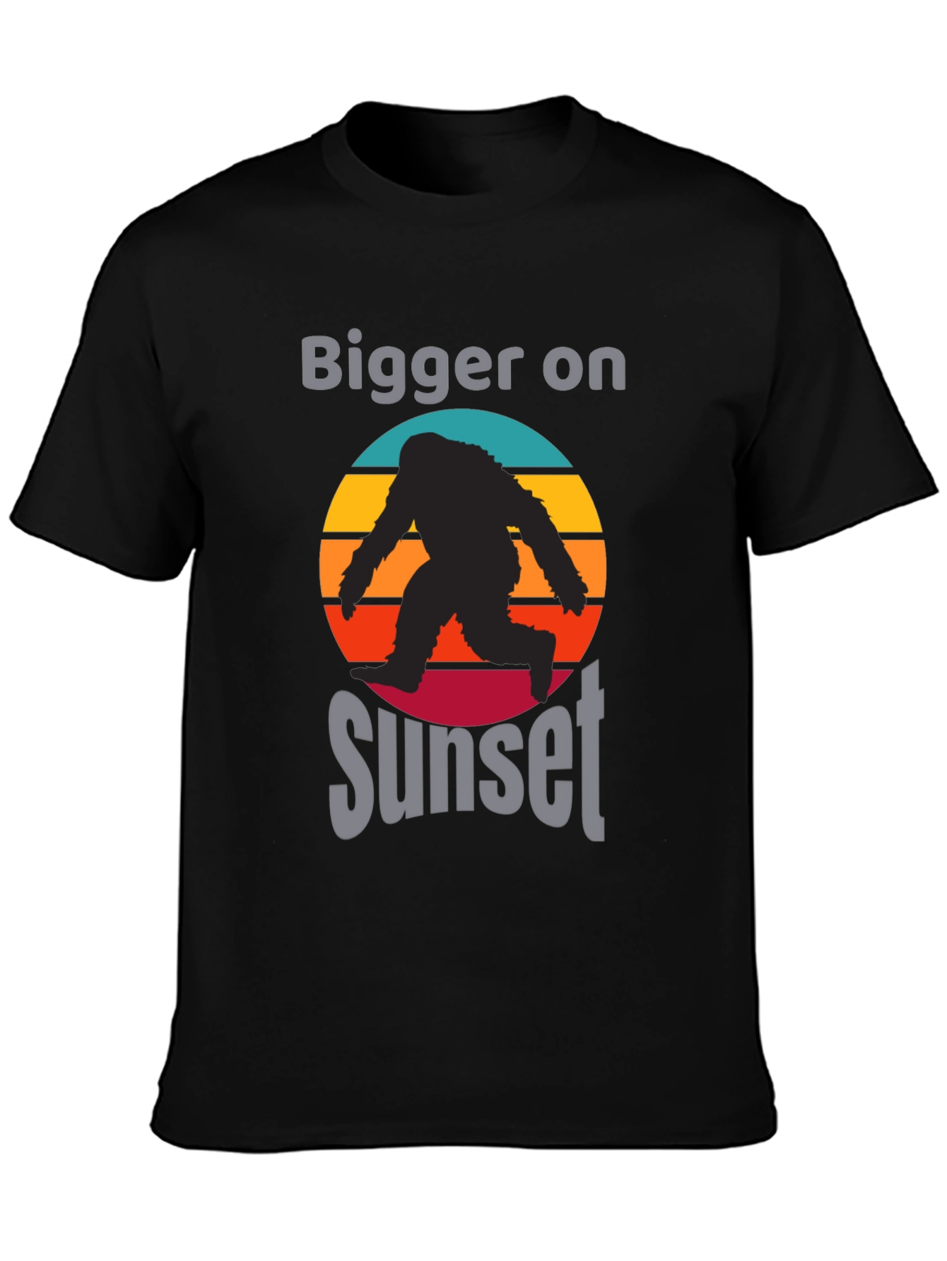 Bigger on Sunset Bigfoot Graphic Tee