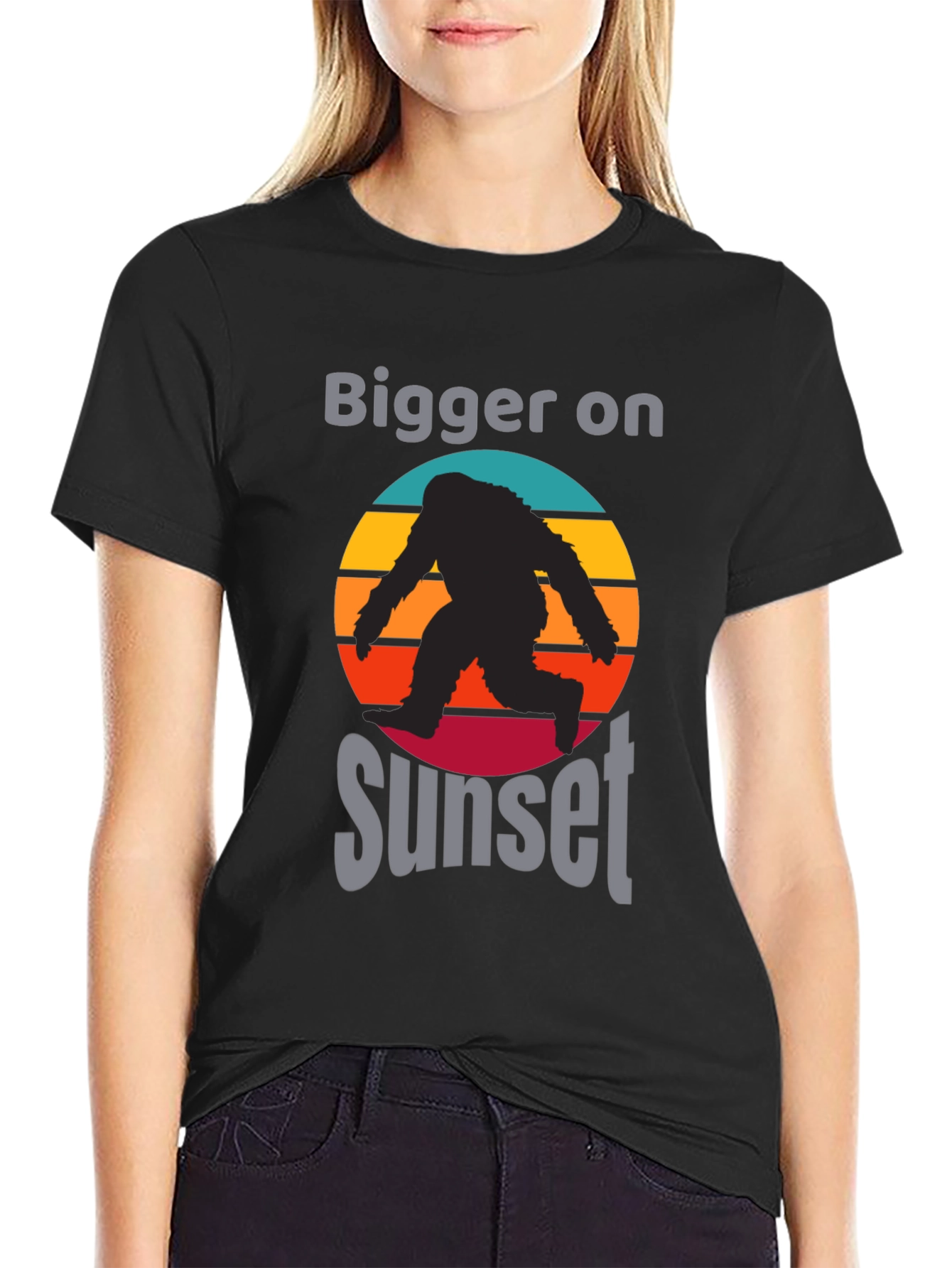 Bigger on Sunset Bigfoot Graphic Tee