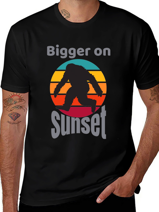 Bigger on Sunset Bigfoot Graphic Tee