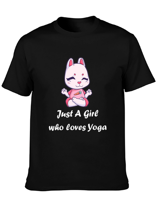 Yoga Girl Bunny T-Shirt - Cute Yogi Tee