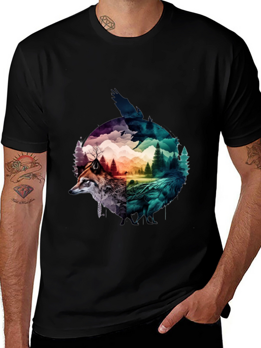Nature Spirit Graphic Tee - Unisex Black T-Shirt
