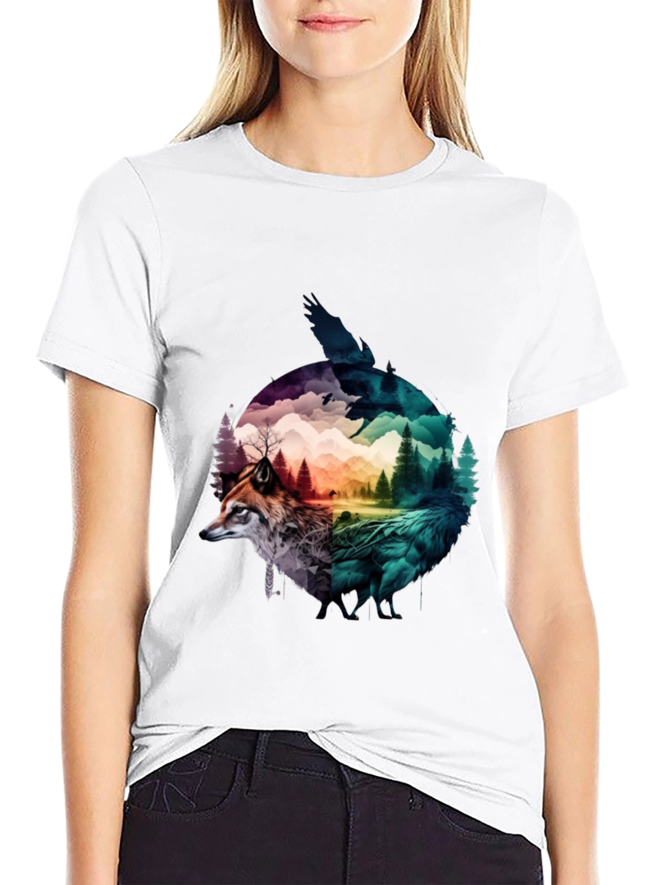 Nature Spirit Graphic Tee - Unisex Black T-Shirt