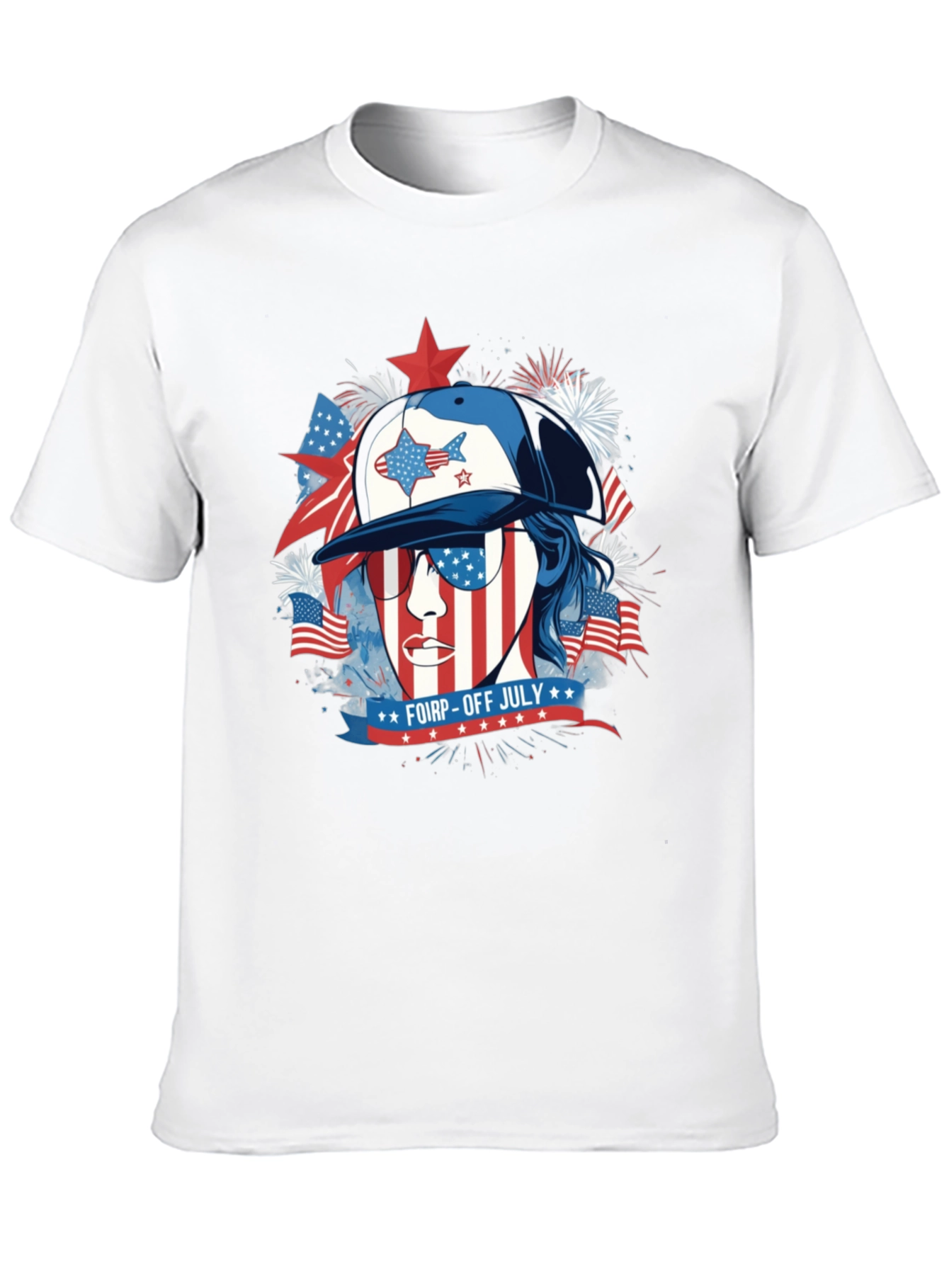 Patriotic FOIRP-OFF July Graphic T-Shirt