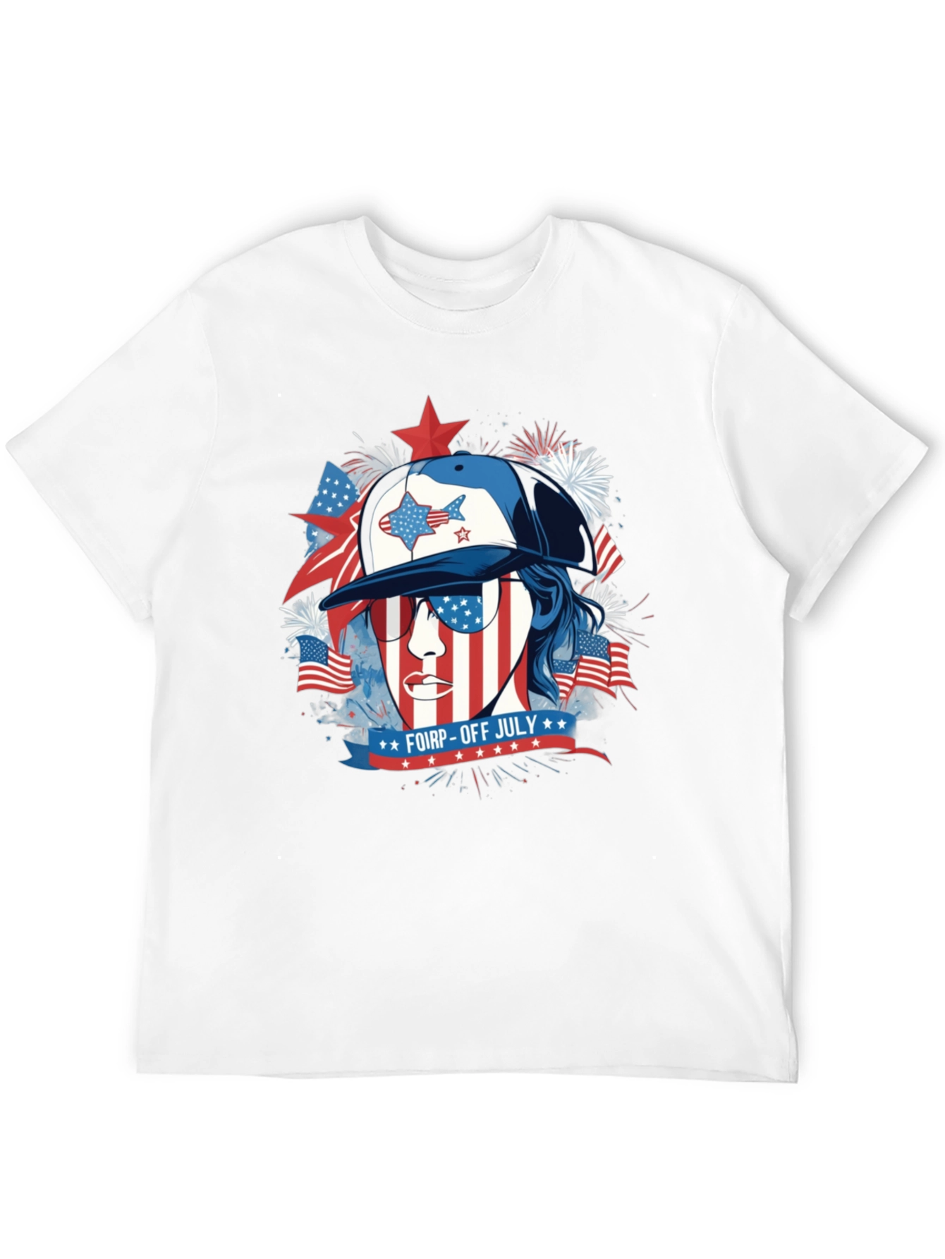 Patriotic FOIRP-OFF July Graphic T-Shirt