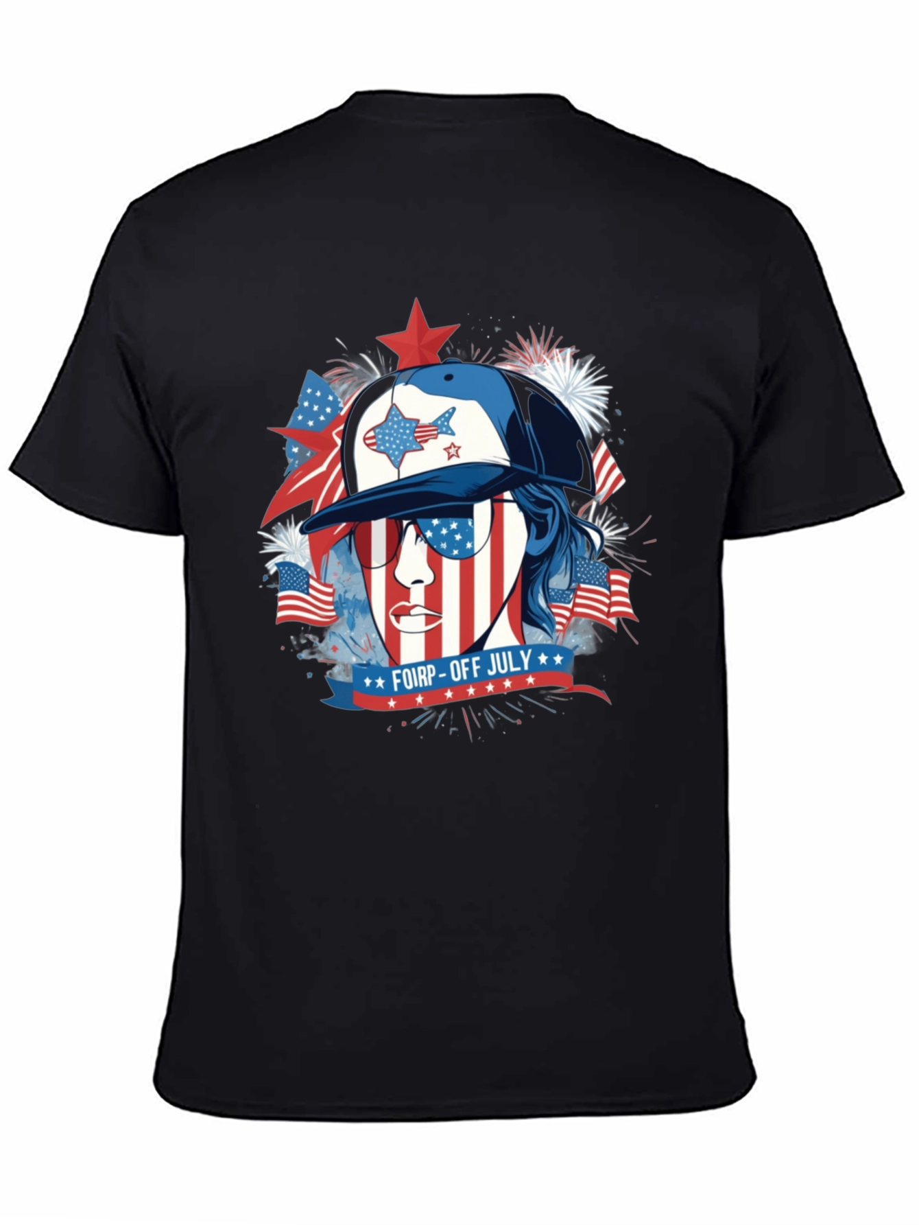 Patriotic FOIRP-OFF July Graphic T-Shirt