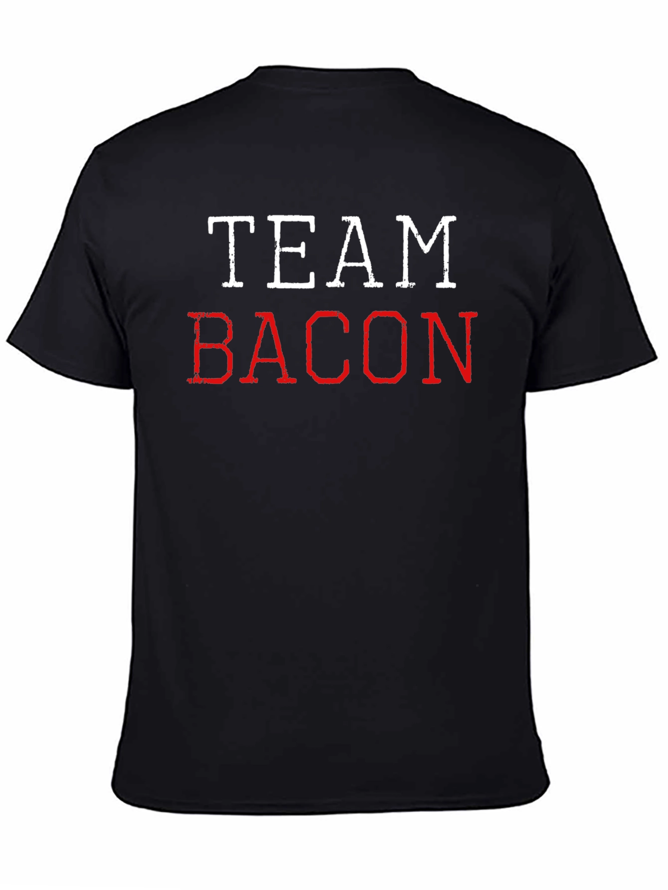 Team Bacon Graphic T-Shirt - Unisex Black Tee