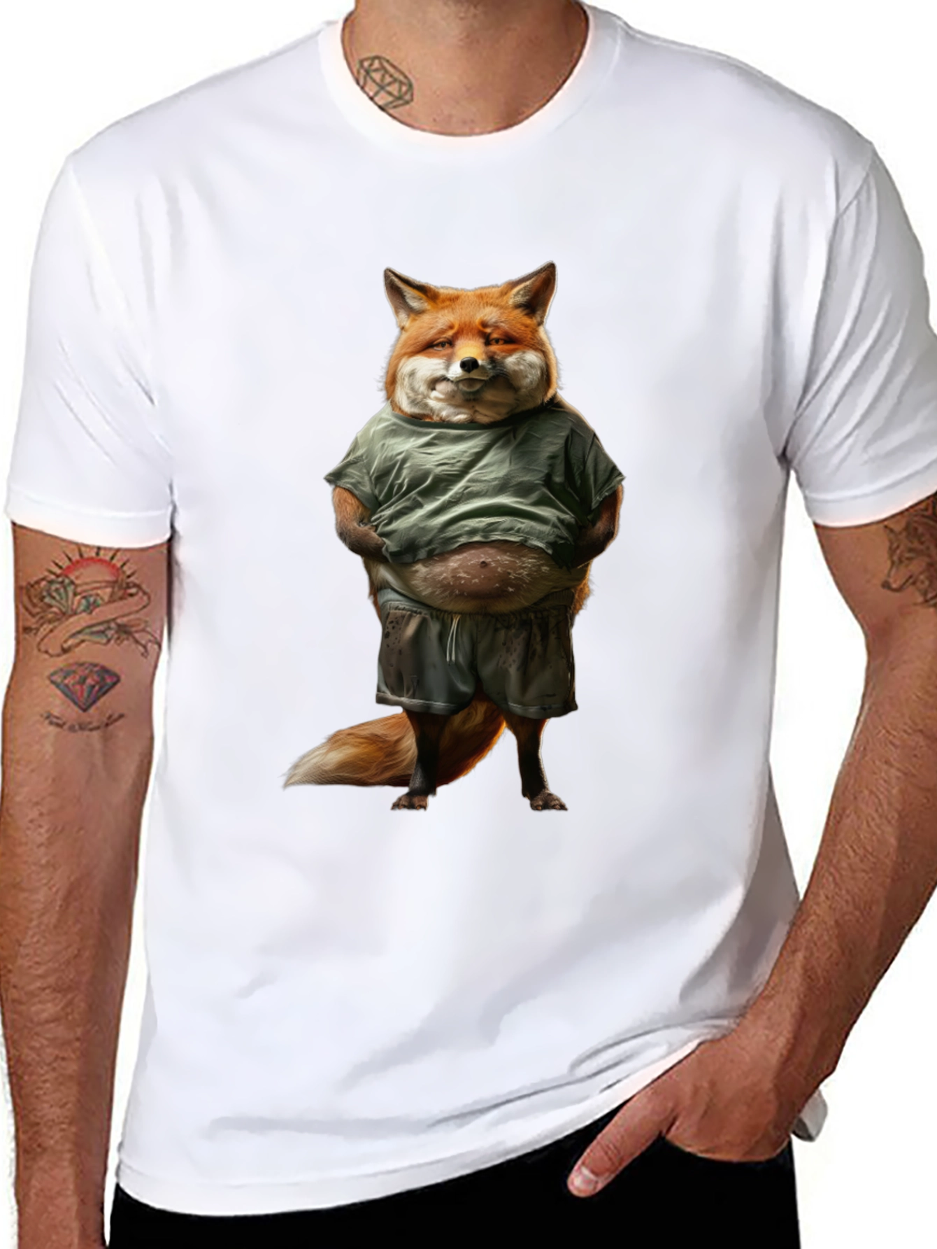 Funny Fox T-Shirt - Casual Animal Graphic Tee
