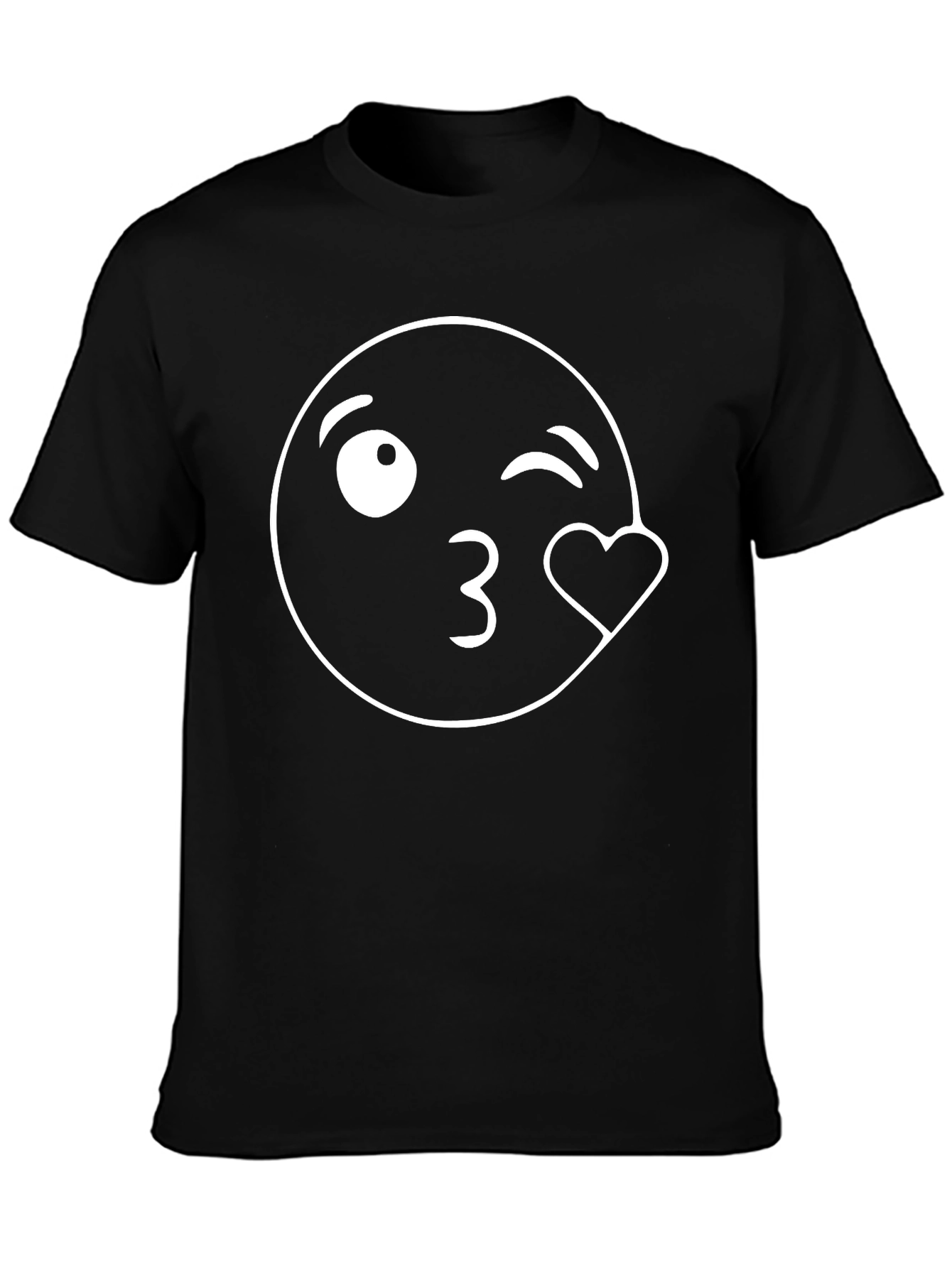 Emoji Kiss T-Shirt - Casual Comfort