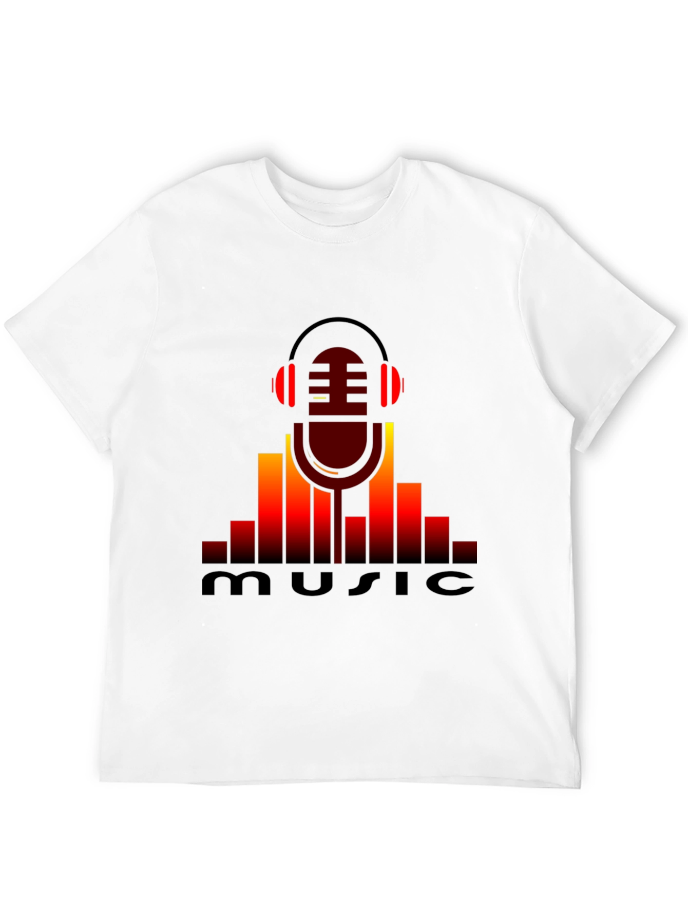 Music Lovers Black Graphic T-Shirt