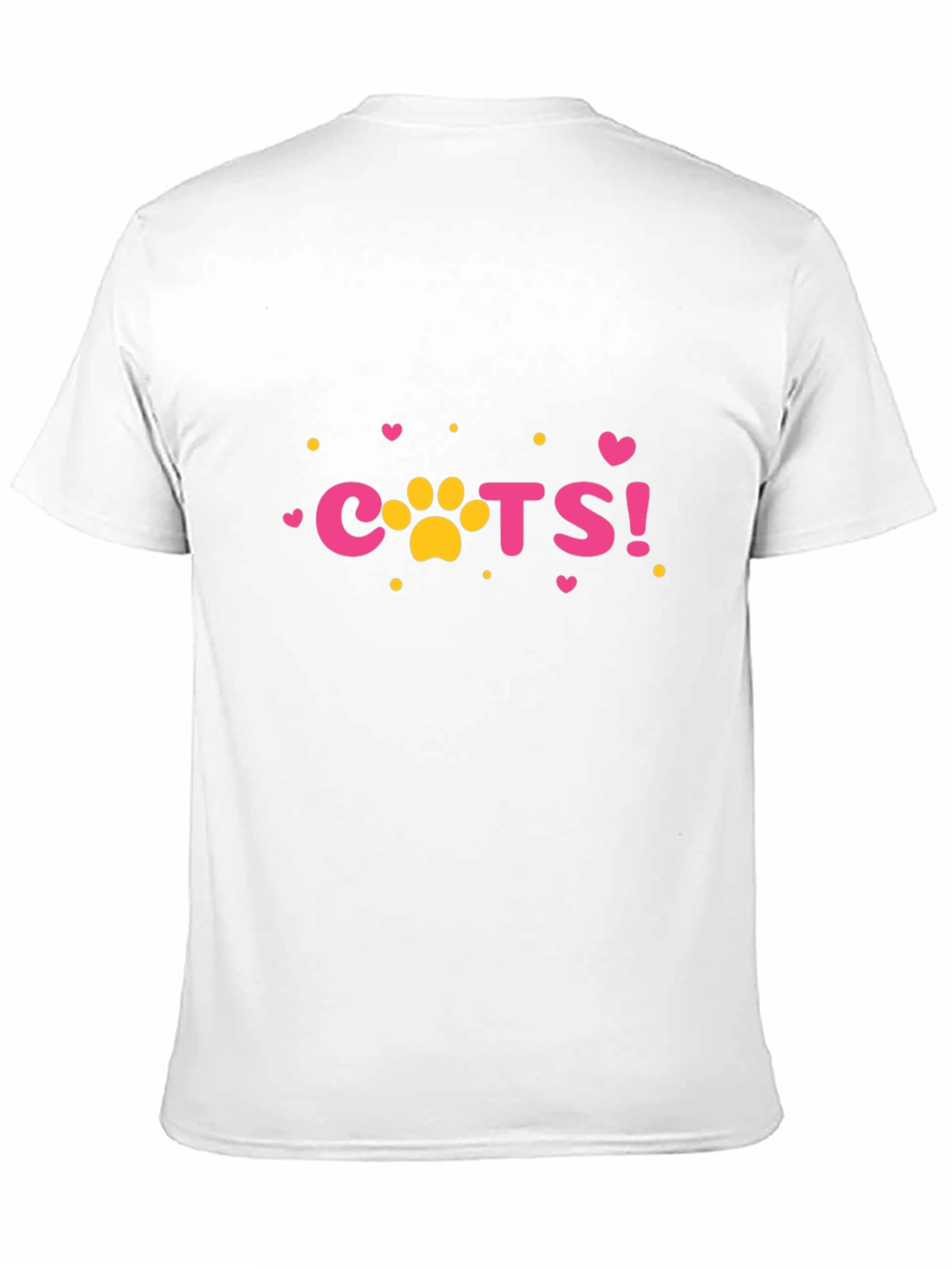 Cats Paw Print Graphic Tee - Casual Style