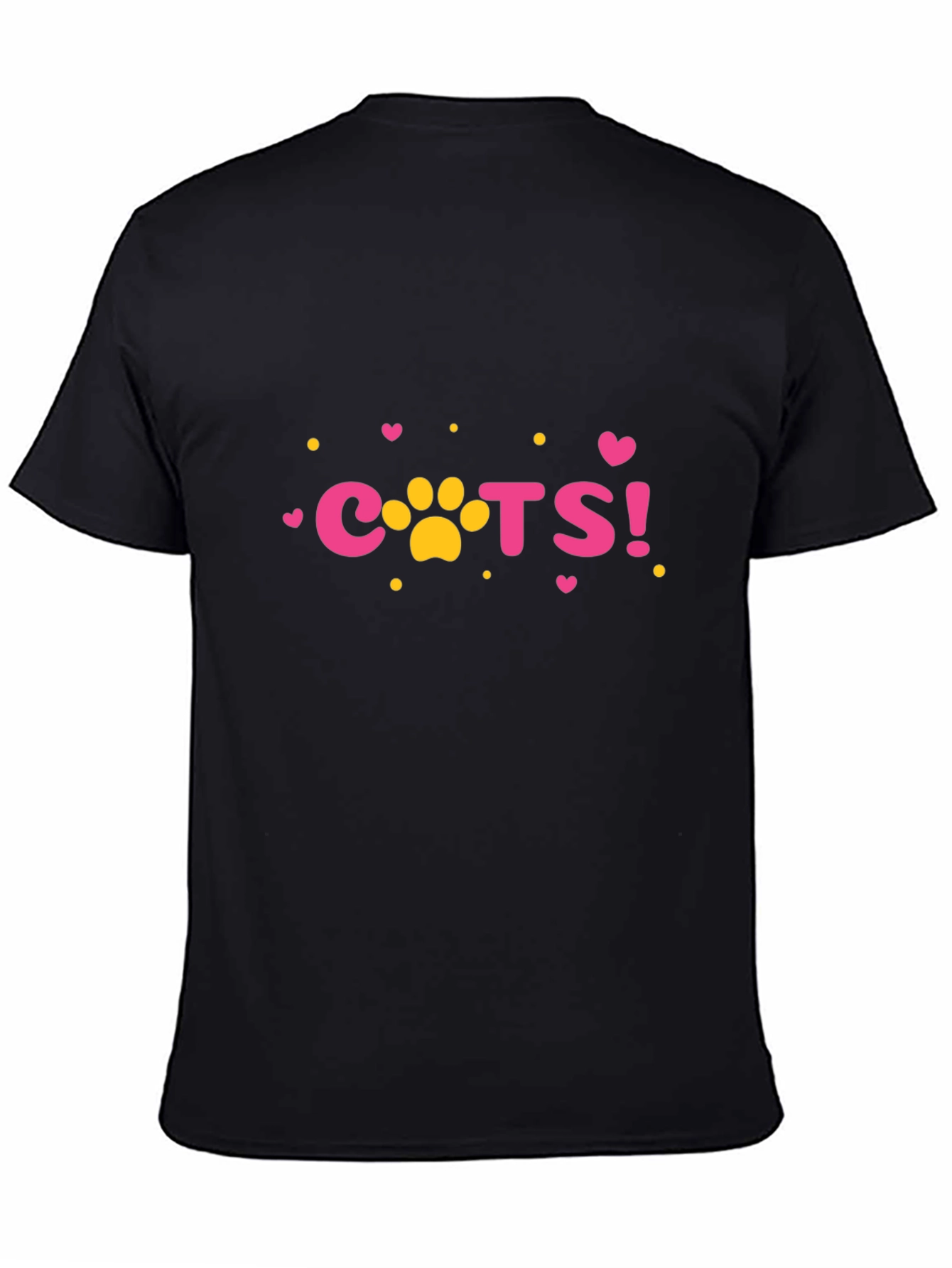 Cats Paw Print Graphic Tee - Casual Style