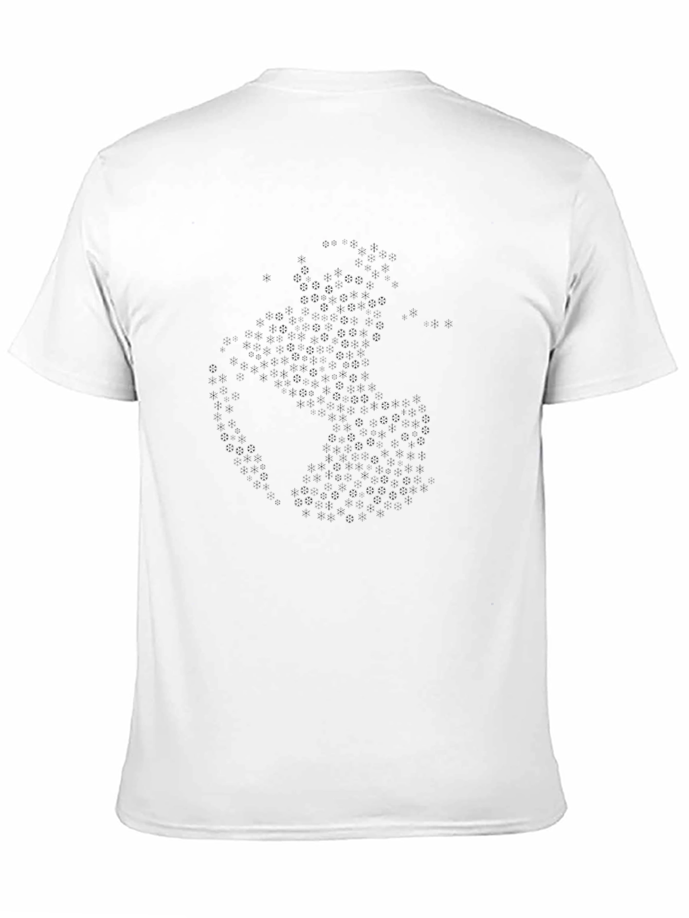 Mens Black Graphic Tee - Subtle Print