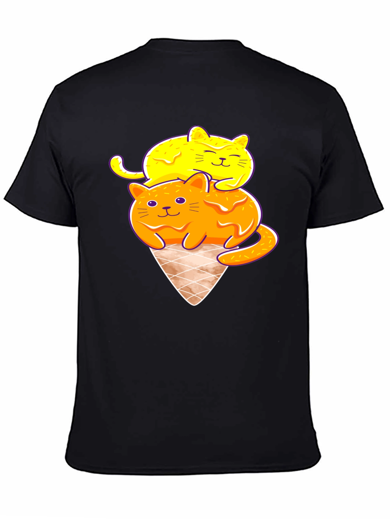 Cute Cats Ice Cream Graphic Tee