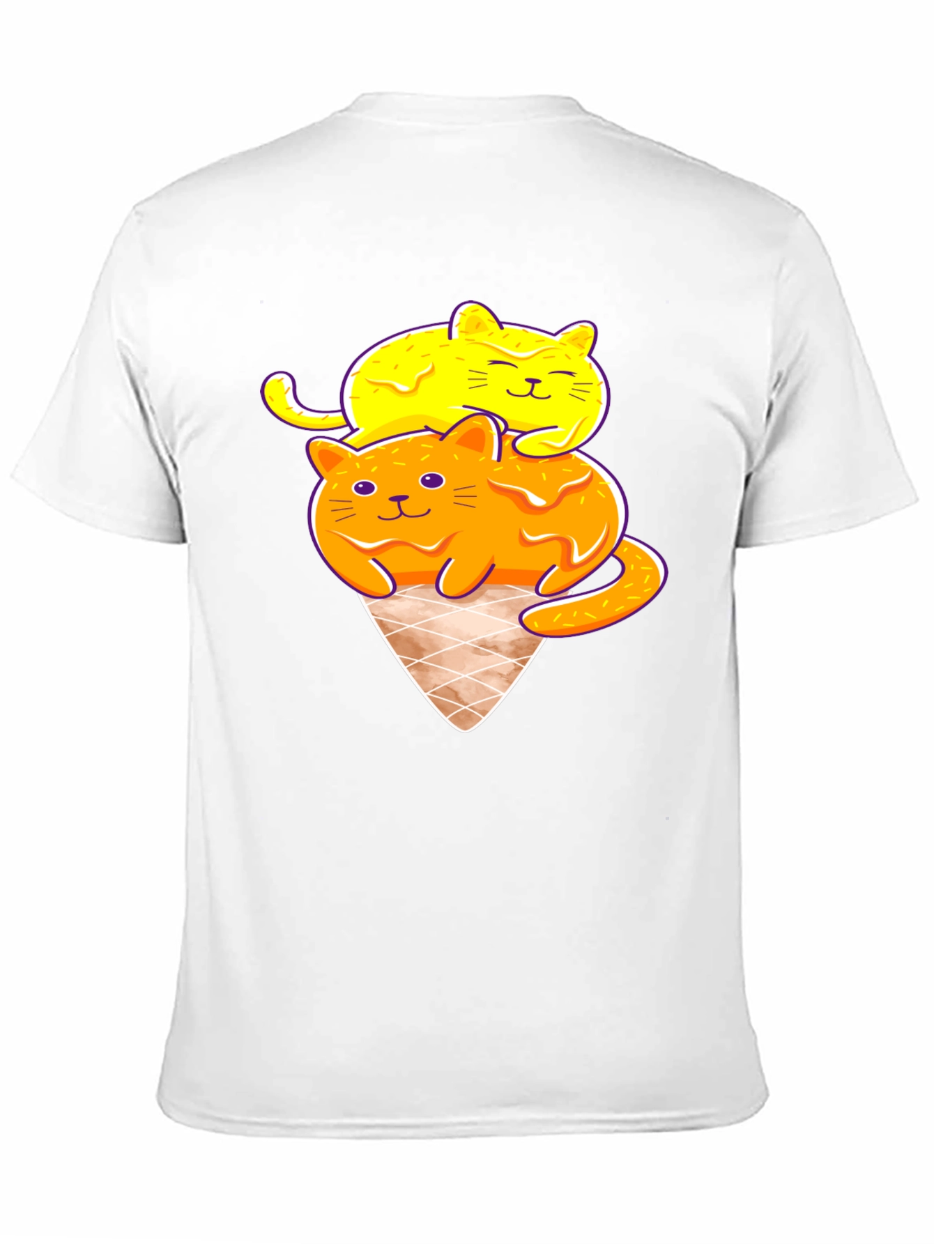 Cute Cats Ice Cream Graphic Tee