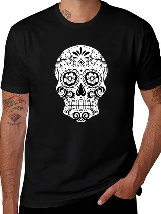 Sugar Skull Graphic Tee - Dia de los Muertos Style