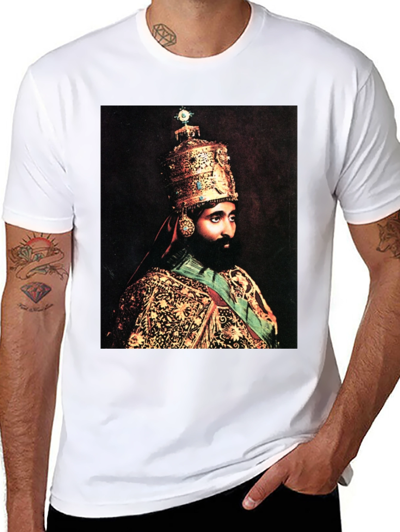 Emperor Haile Selassie I Graphic T-Shirt