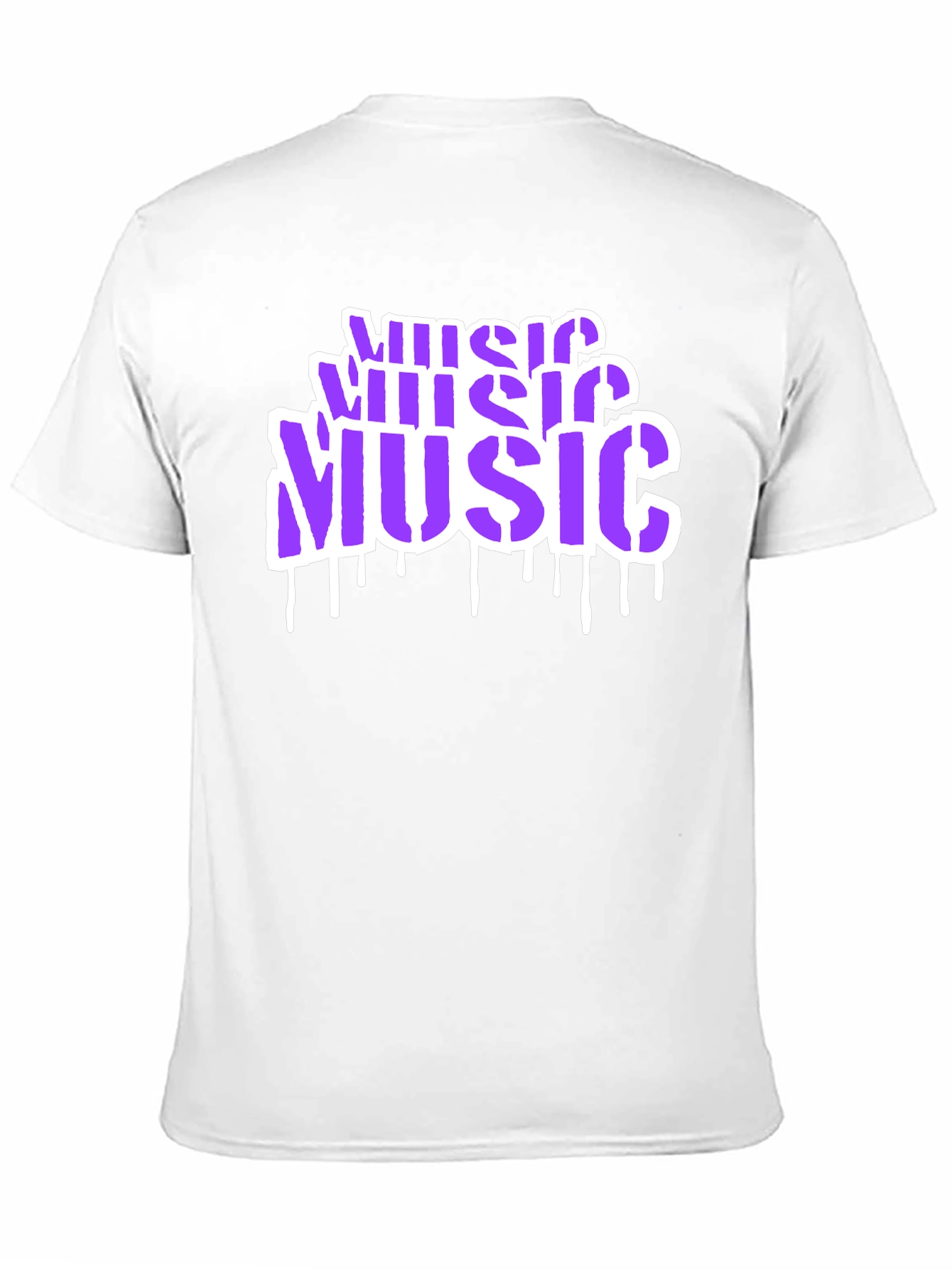 Music Graffiti Style Black T-Shirt