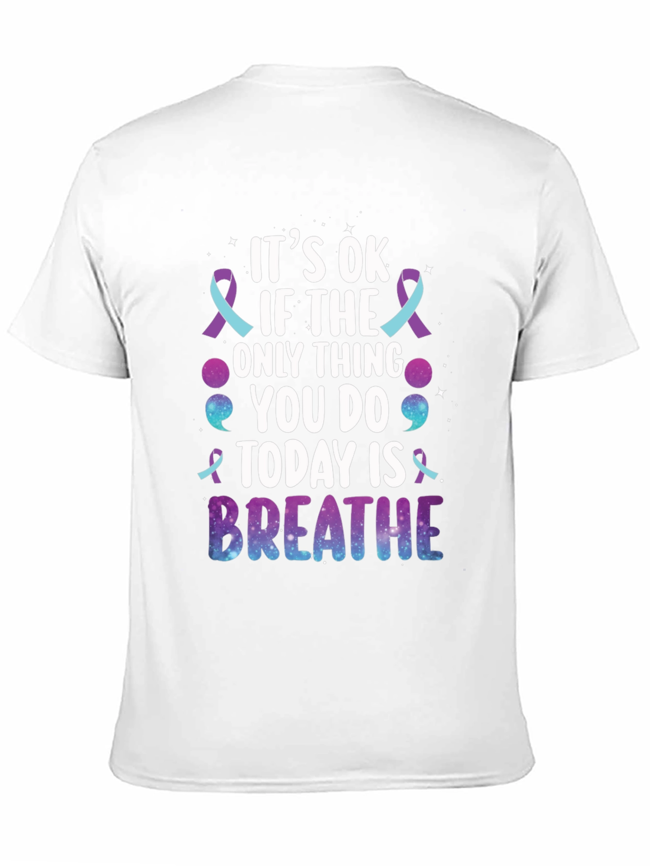 Its OK Breathe Graphic Tee - Mental Health Awareness