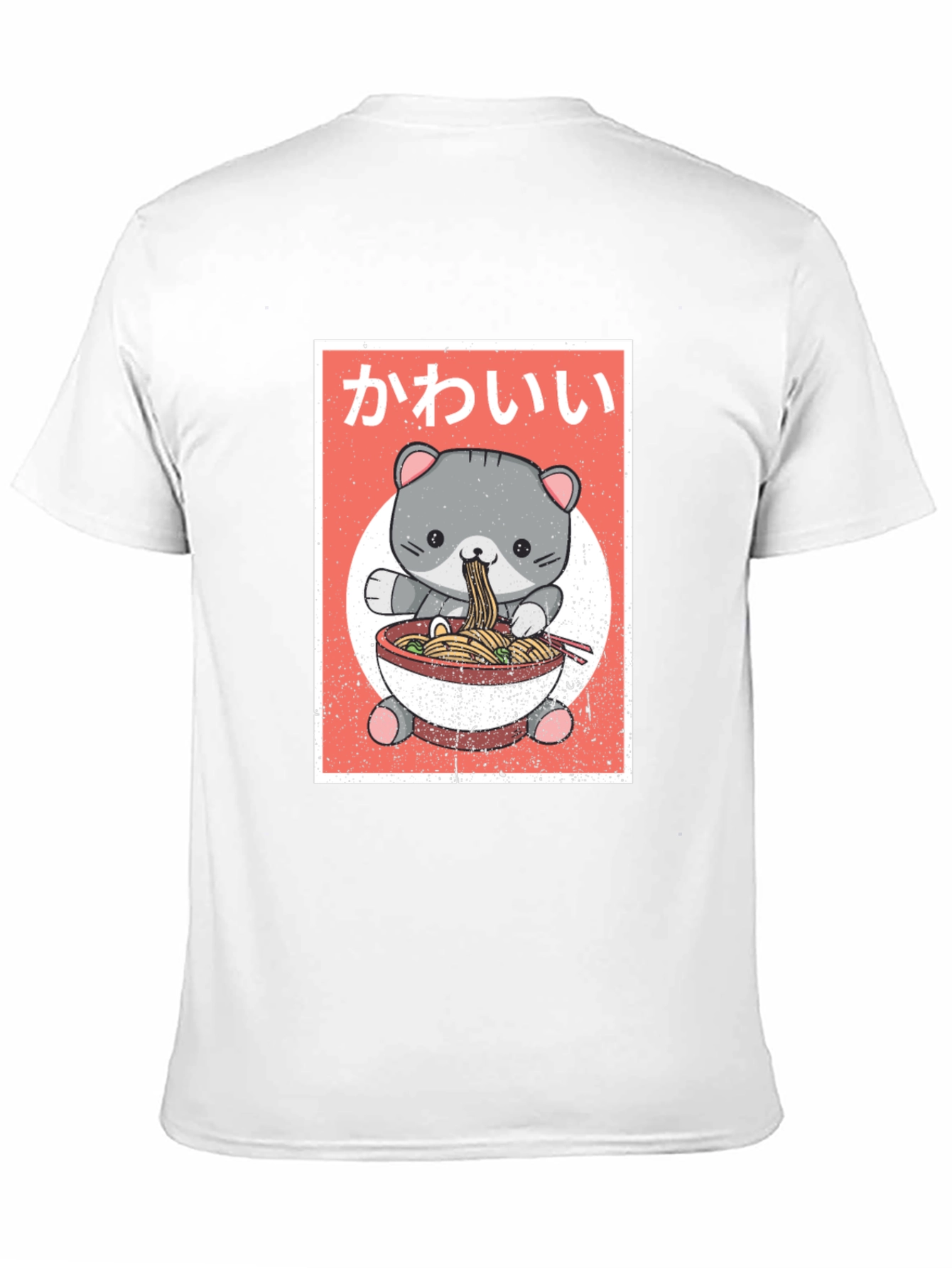 Kawaii Cat Ramen T-Shirt - Cute Anime Style