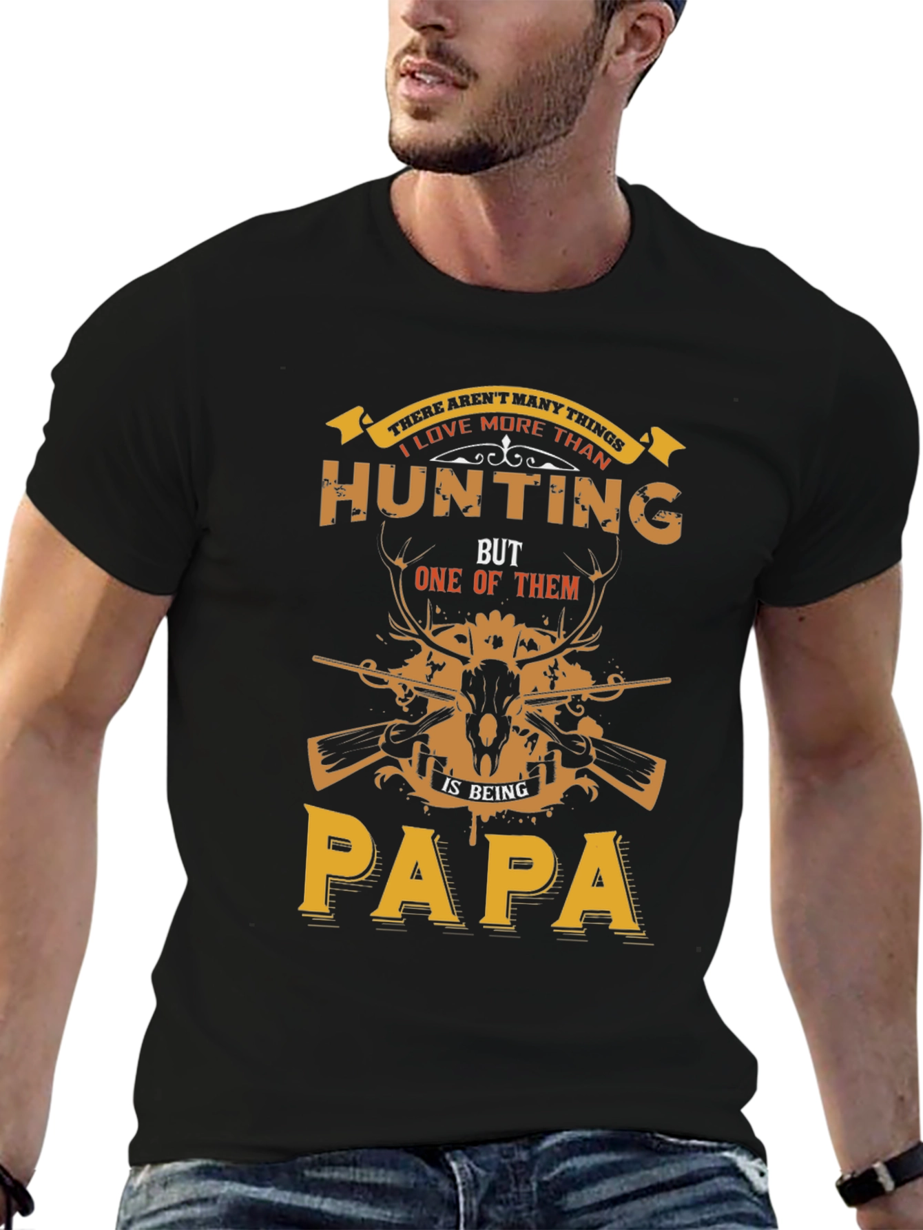 Hunting Papa T-Shirt - Fathers Day Gift