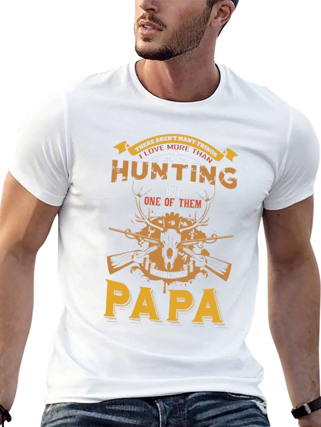 Hunting Papa T-Shirt - Fathers Day Gift