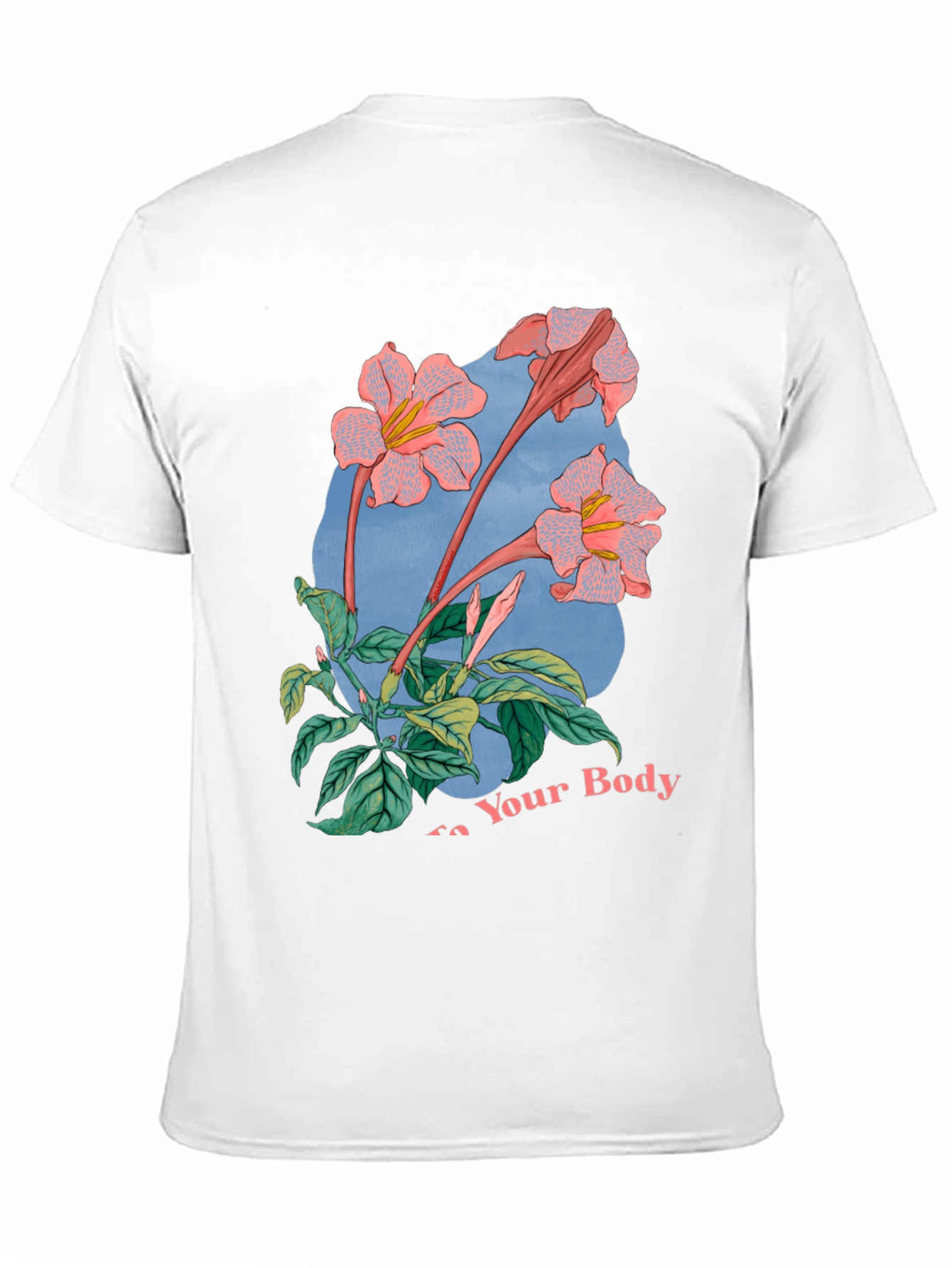 Floral Graphic Black T-Shirt for Men