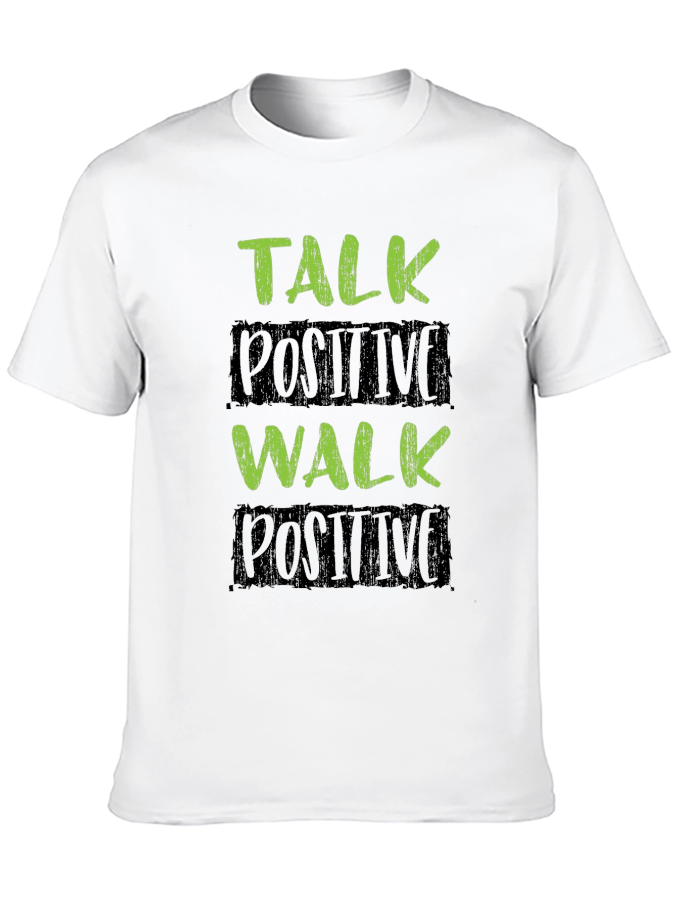 Talk Positive Walk Positive Black T-Shirt