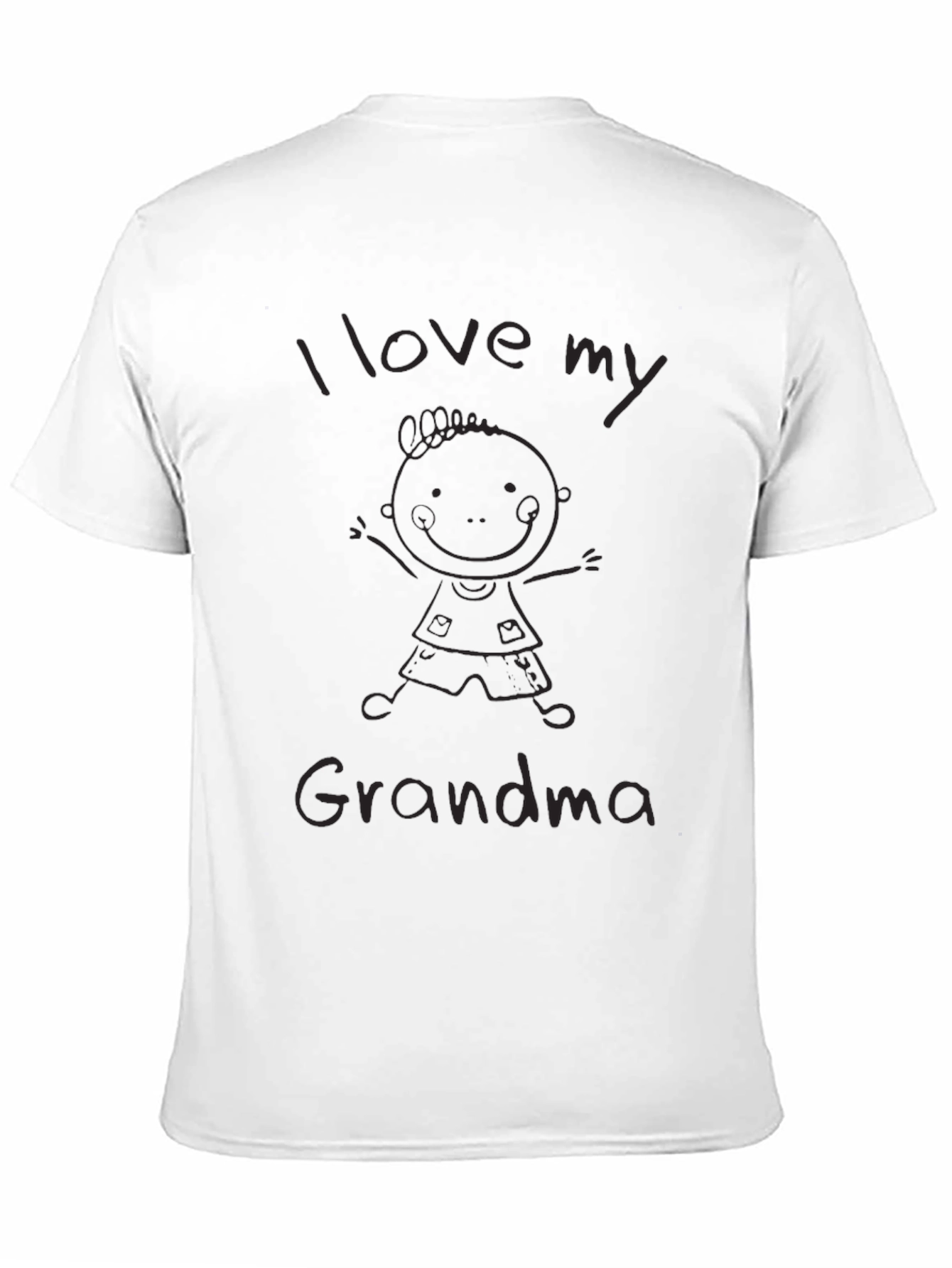 I Love My Grandma Black T-Shirt
