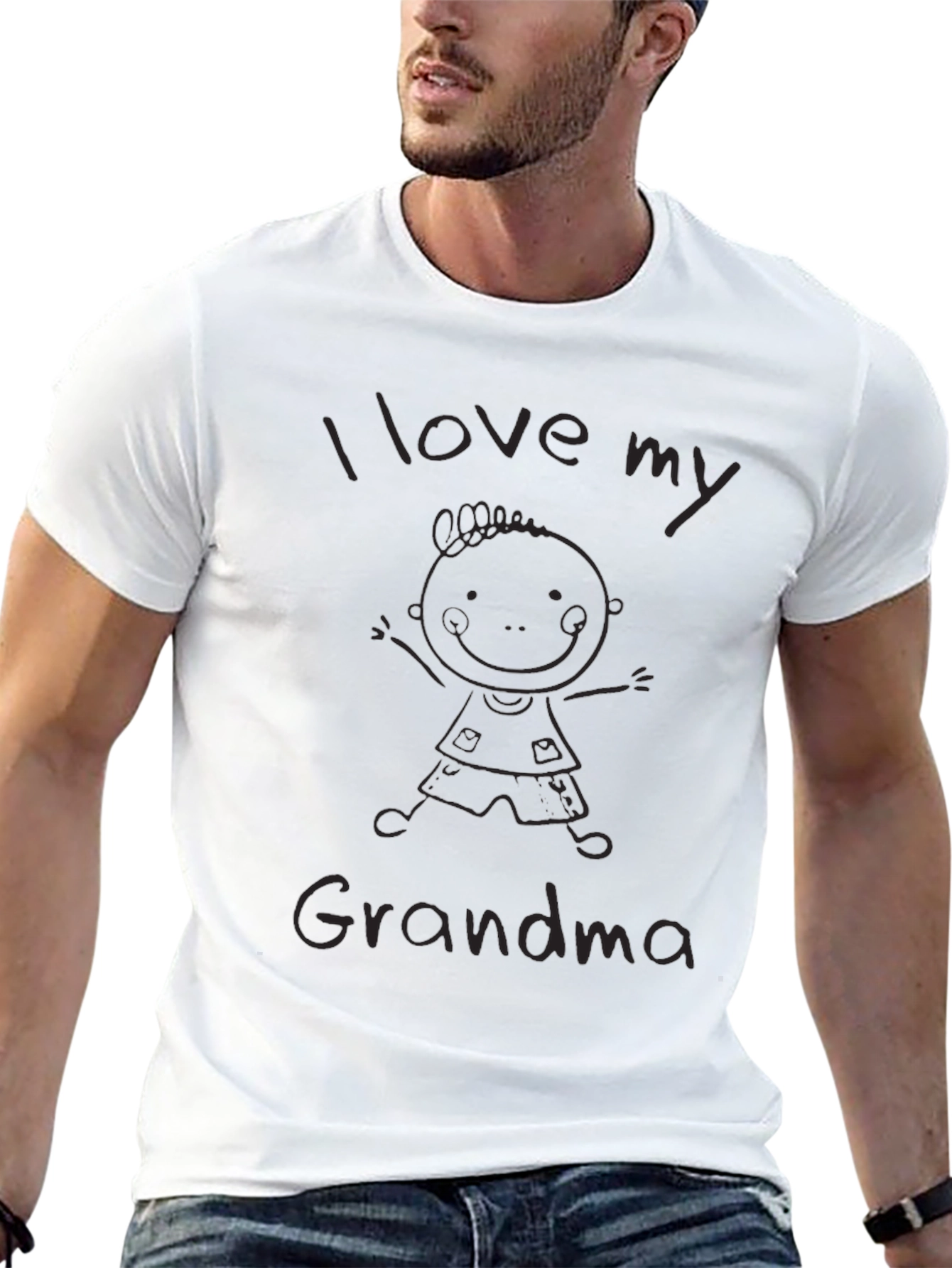 I Love My Grandma Black T-Shirt