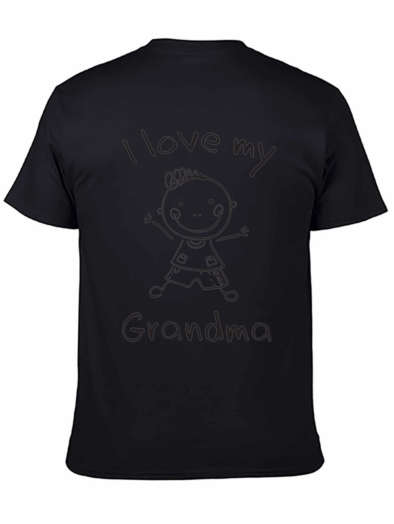 I Love My Grandma Black T-Shirt