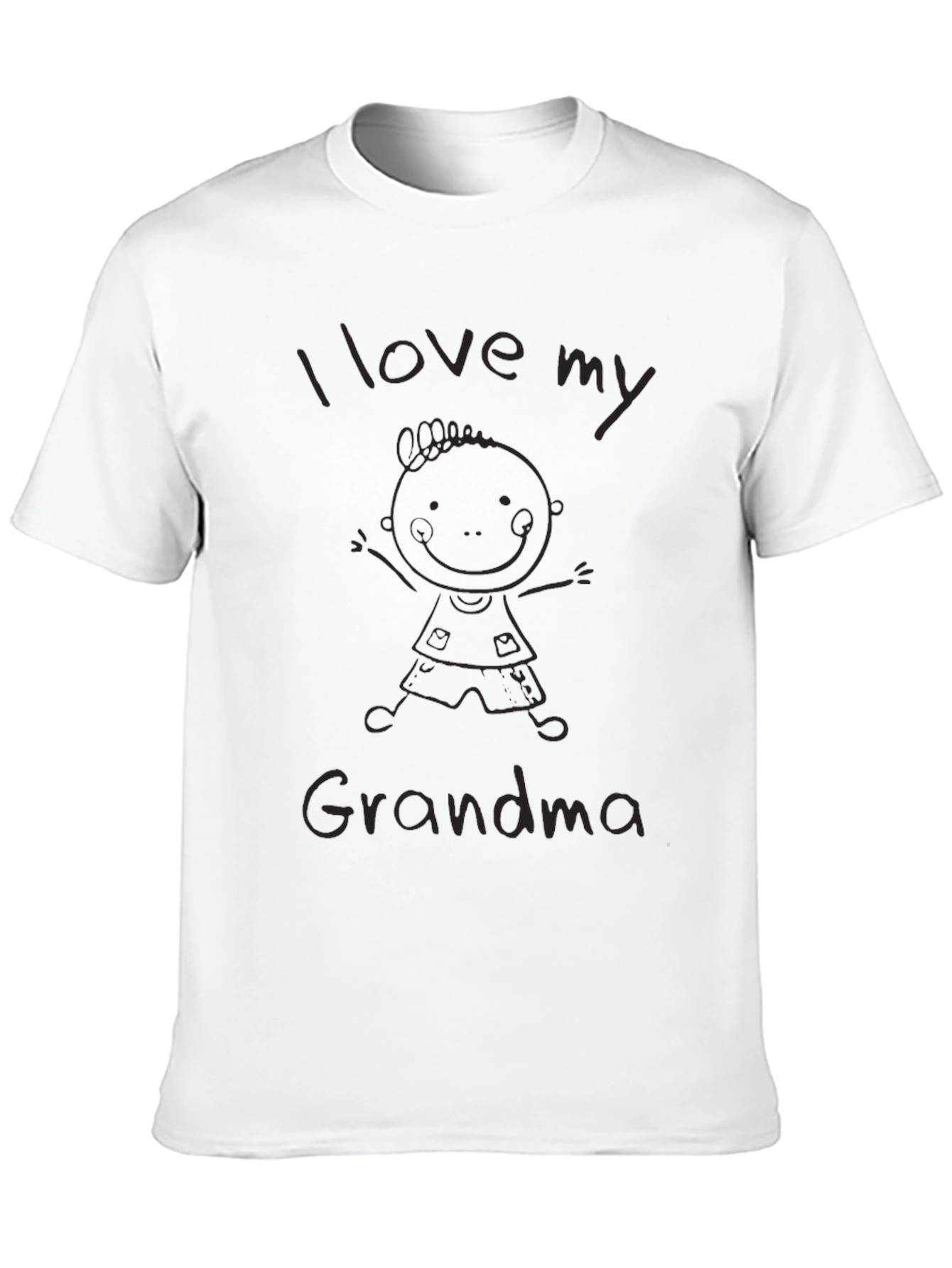 I Love My Grandma Black T-Shirt
