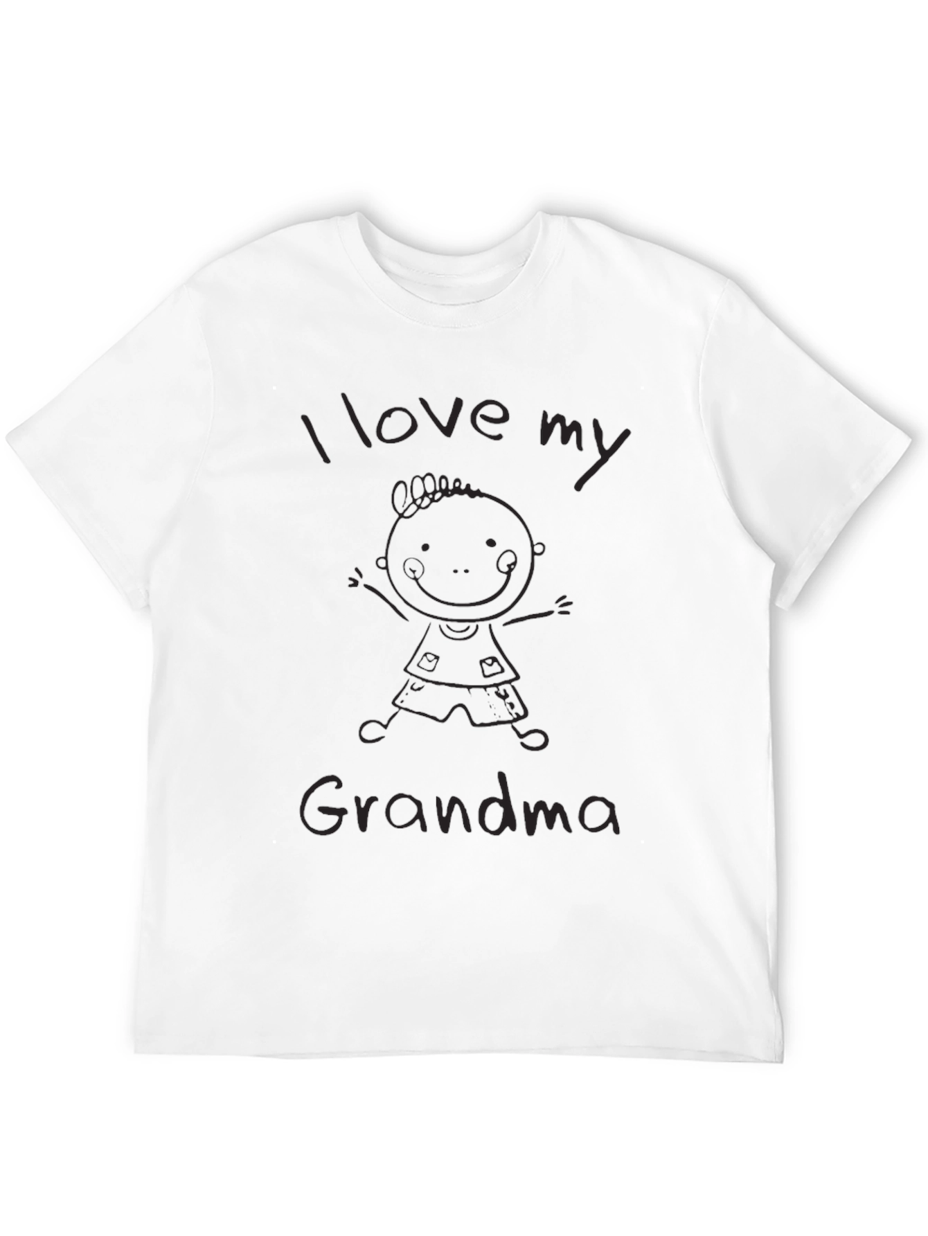 I Love My Grandma Black T-Shirt