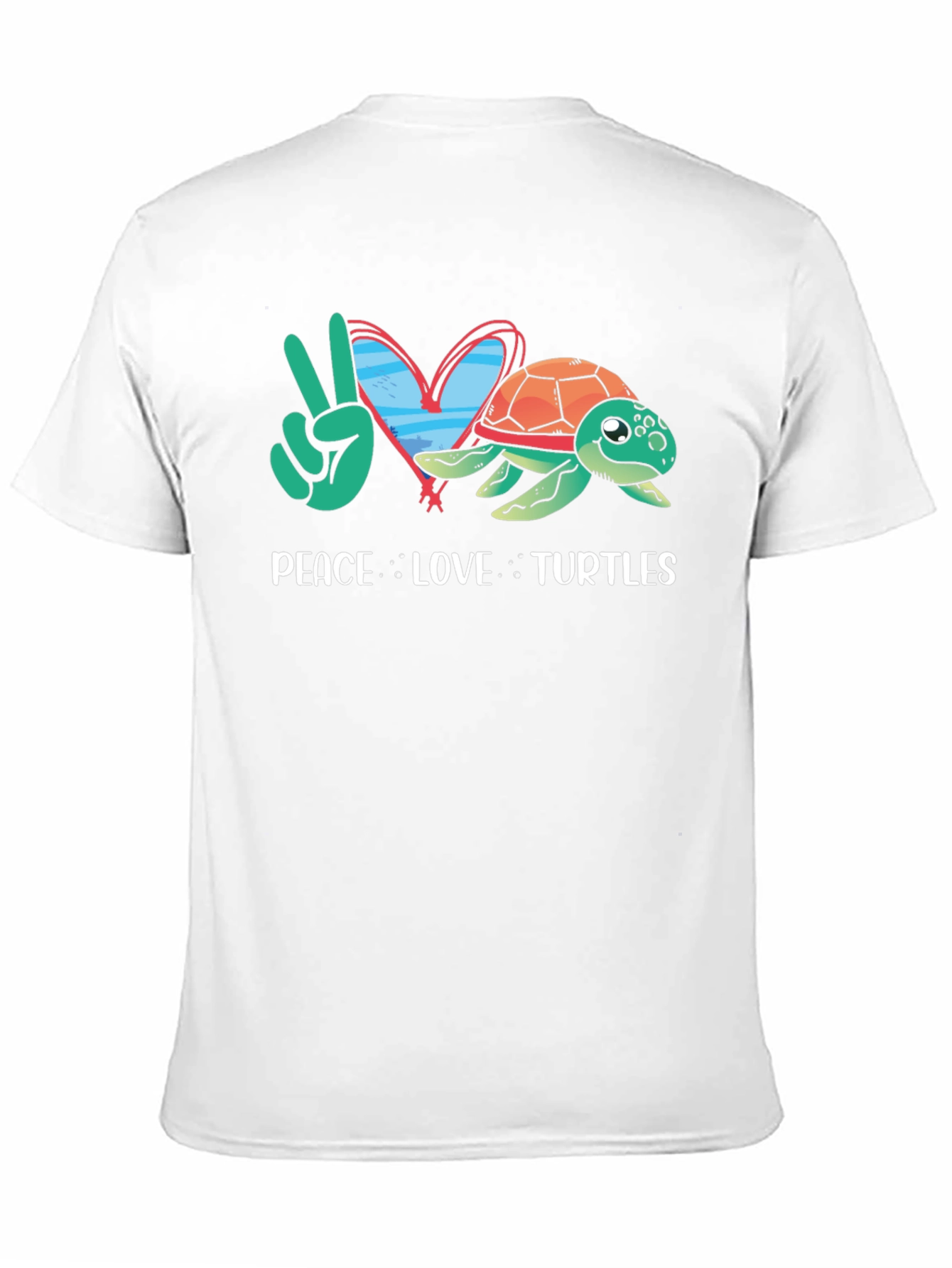 Peace Love Turtles Graphic T-Shirt
