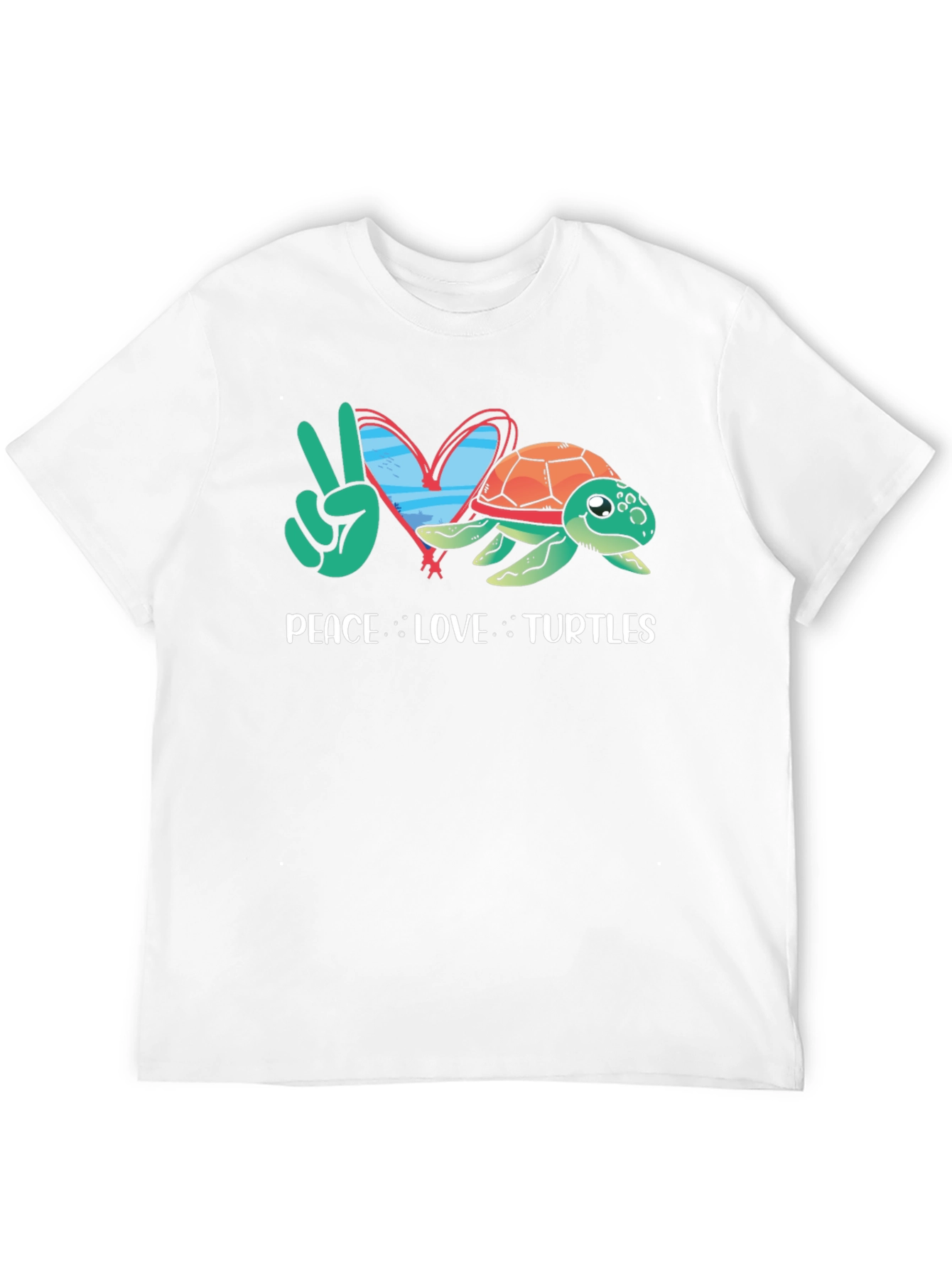 Peace Love Turtles Graphic T-Shirt