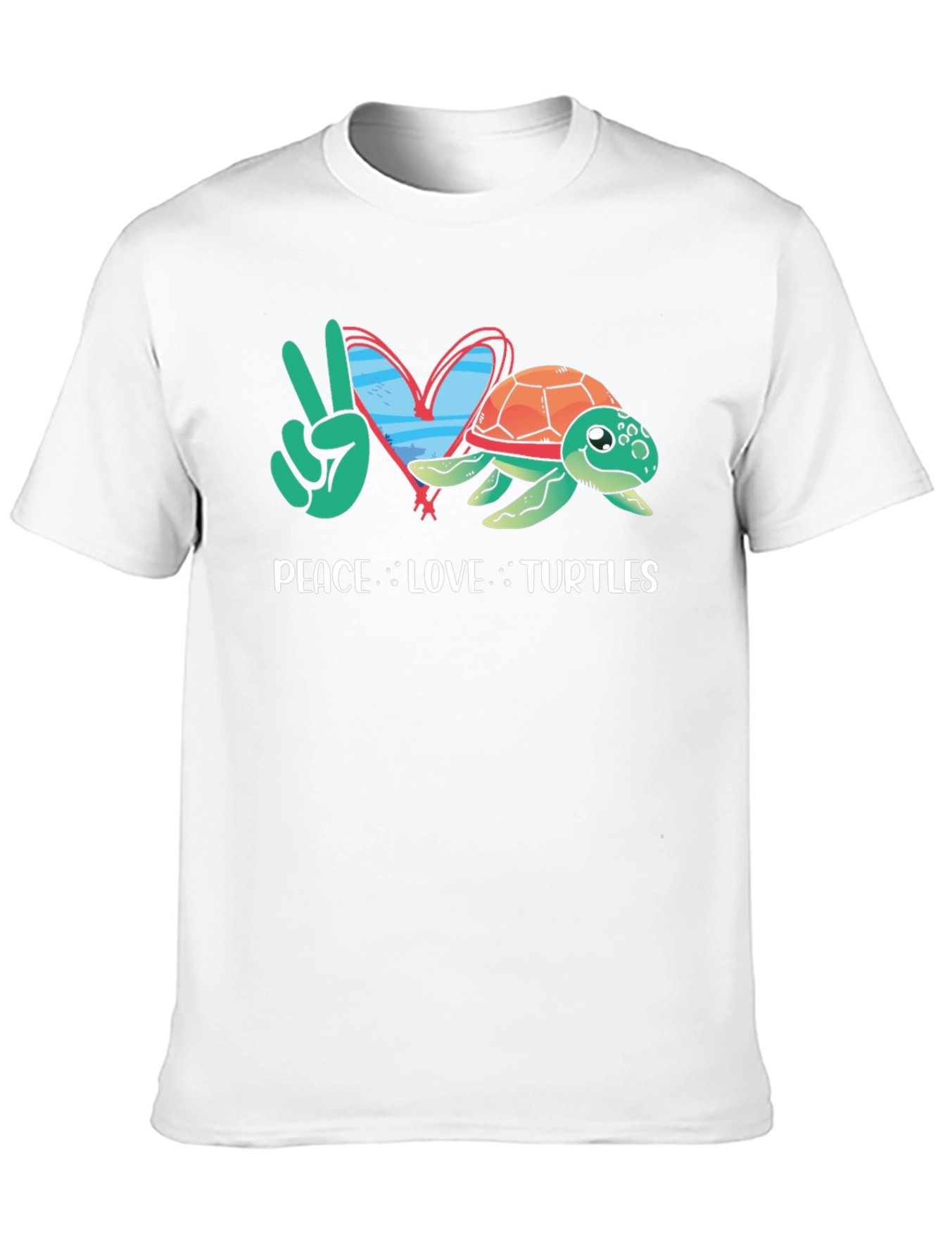 Peace Love Turtles Graphic T-Shirt