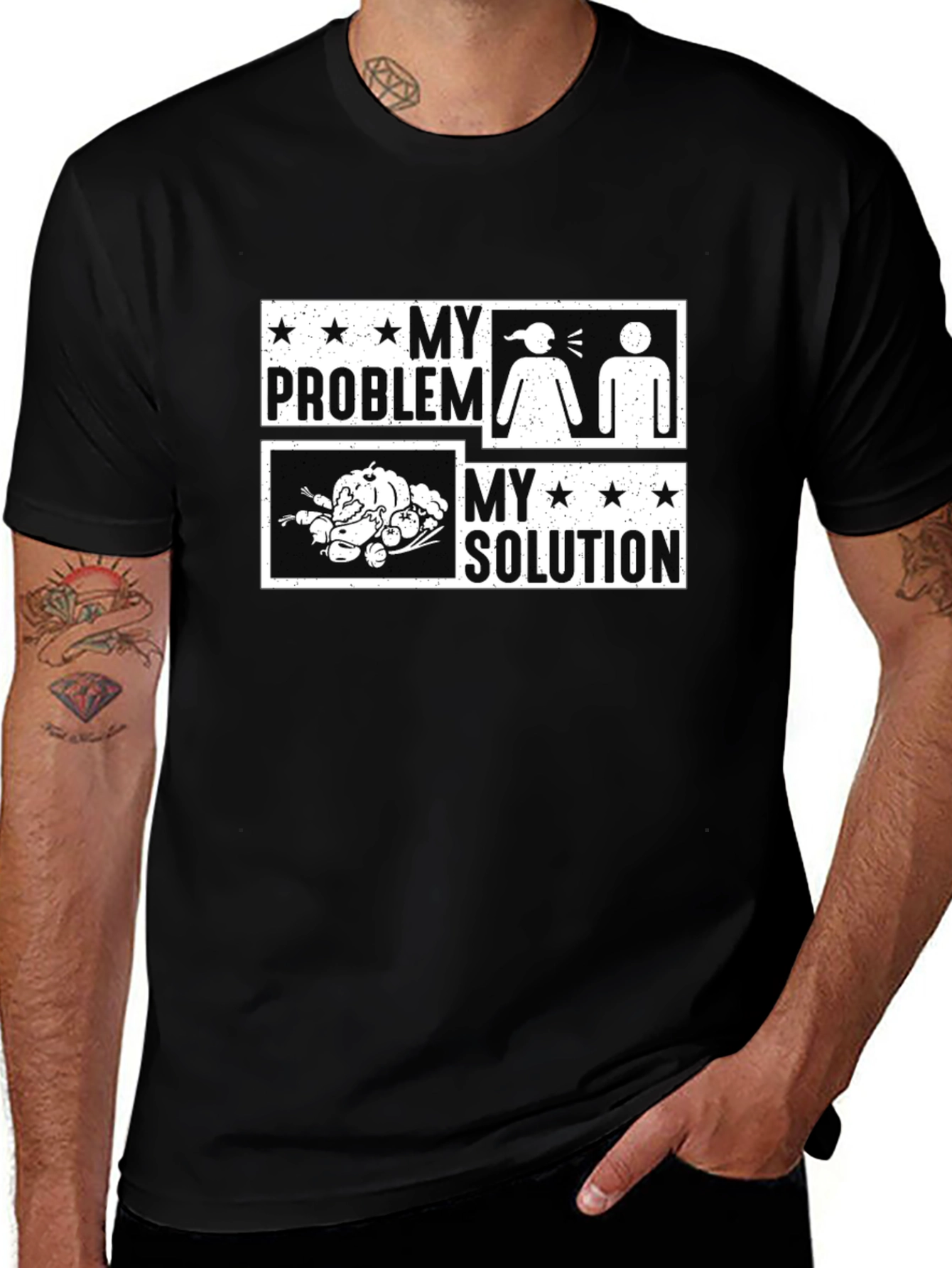 Funny Thanksgiving T-Shirt: My Problem My Solution