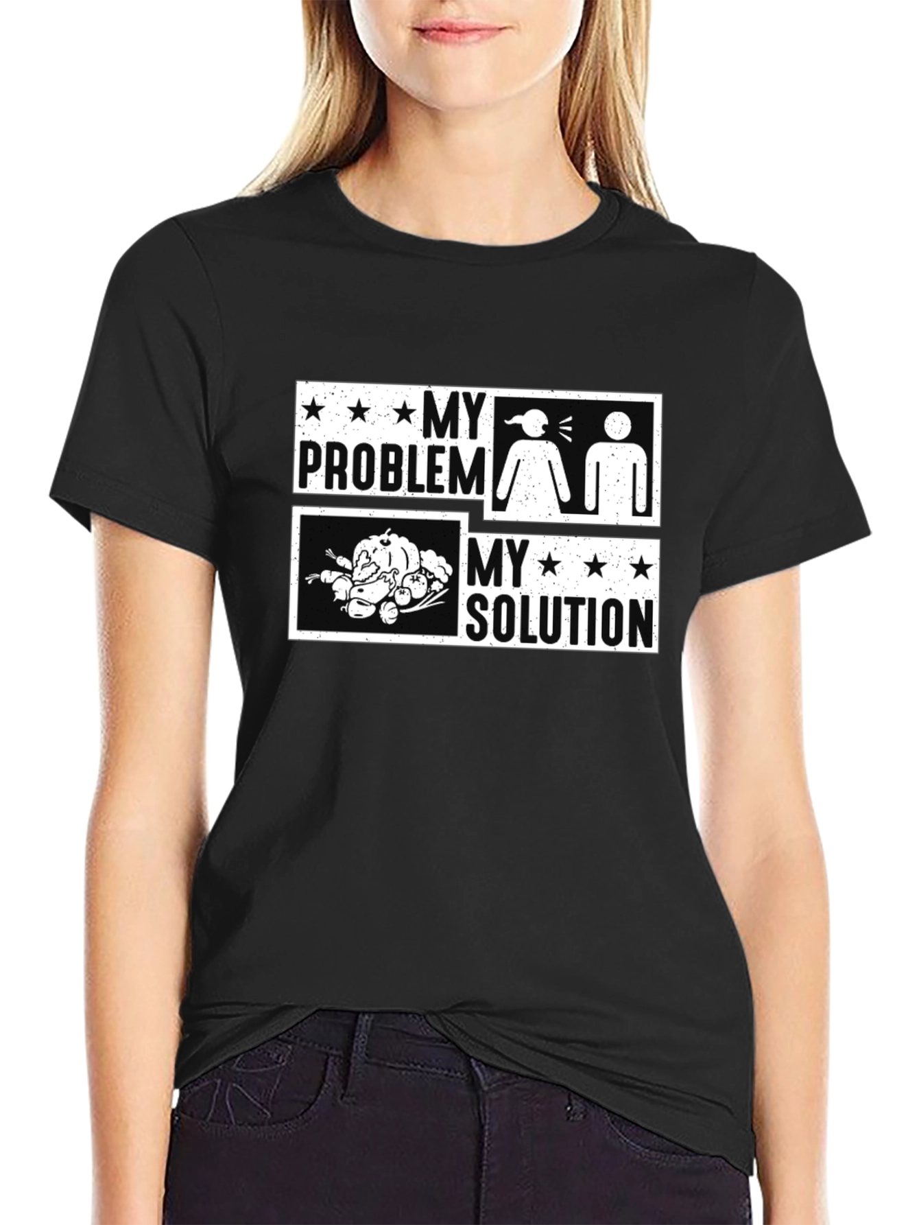 Funny Thanksgiving T-Shirt: My Problem My Solution